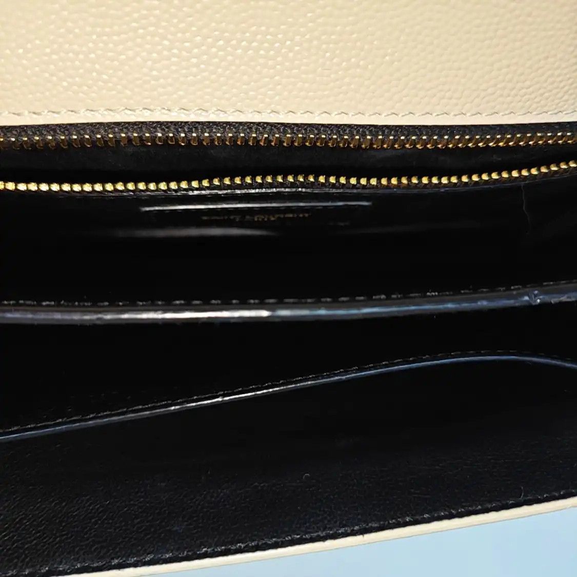 Saint Laurent Paris Saint Laurent Paris YSL CASSANDRA white cowhide leather shoulder bag handbag gol Size ONE SIZE - 7 Thumbnail