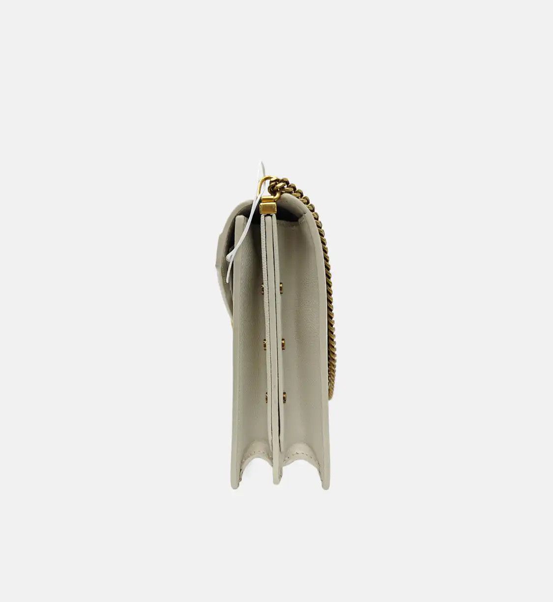 Saint Laurent Paris Saint Laurent Paris YSL CASSANDRA white cowhide leather shoulder bag handbag gol Size ONE SIZE - 3 Thumbnail