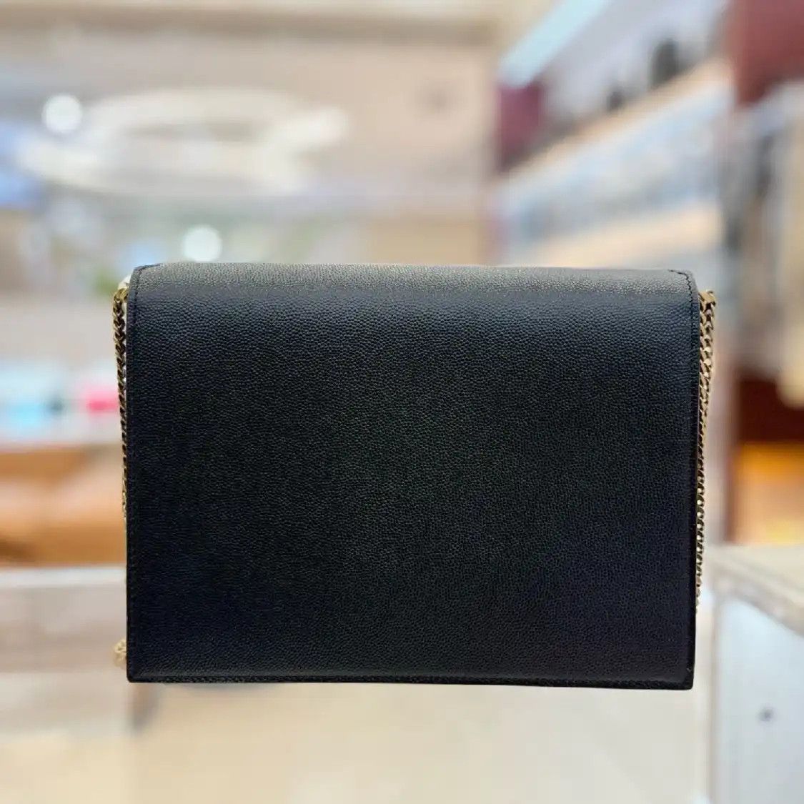 Saint Laurent Paris Saint Laurent Paris YSL CASSANDRA black cowhide leather quilted pebbled crossbod Size ONE SIZE - 3 Thumbnail