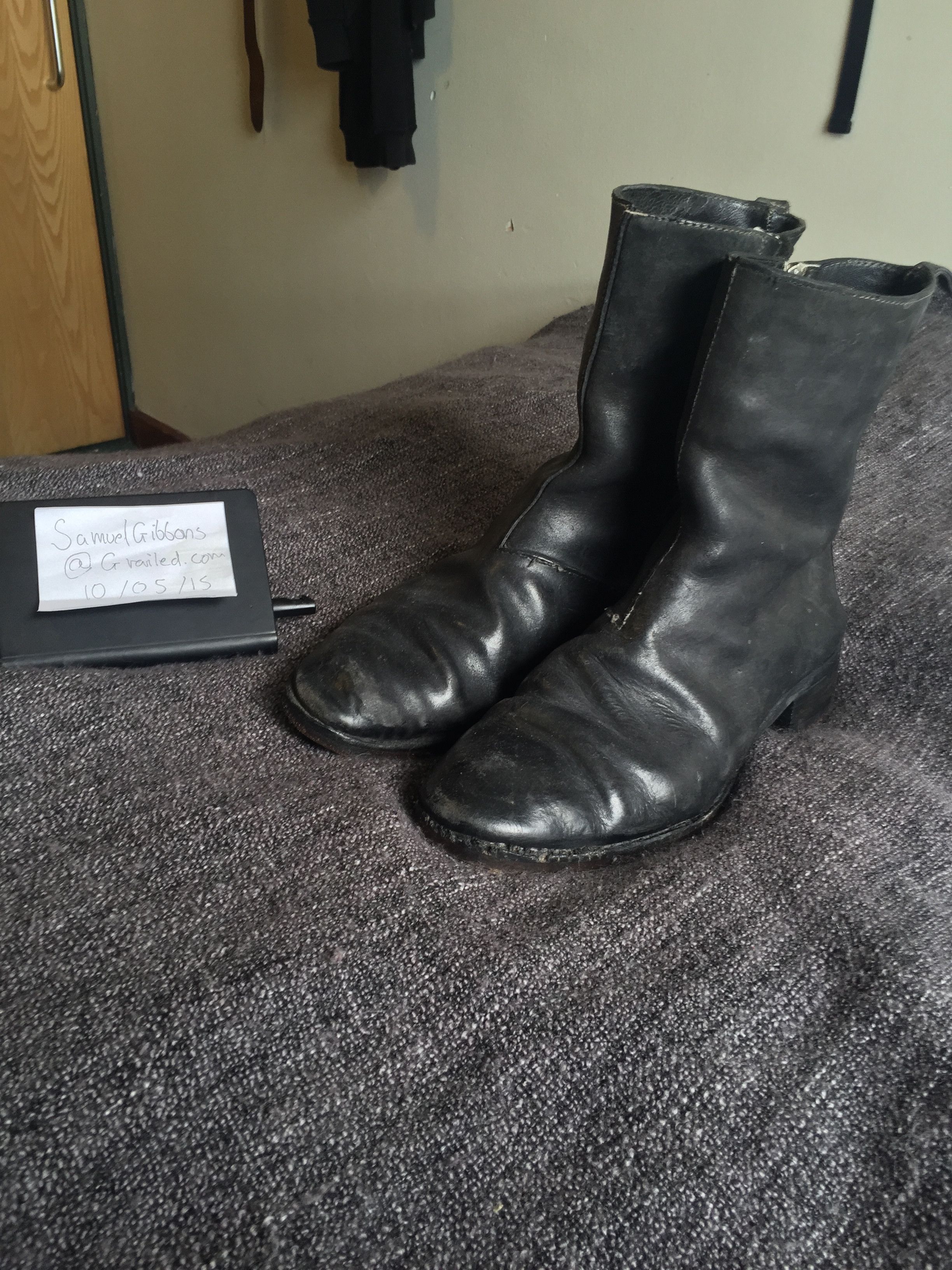 CCP double-zip Black Boots