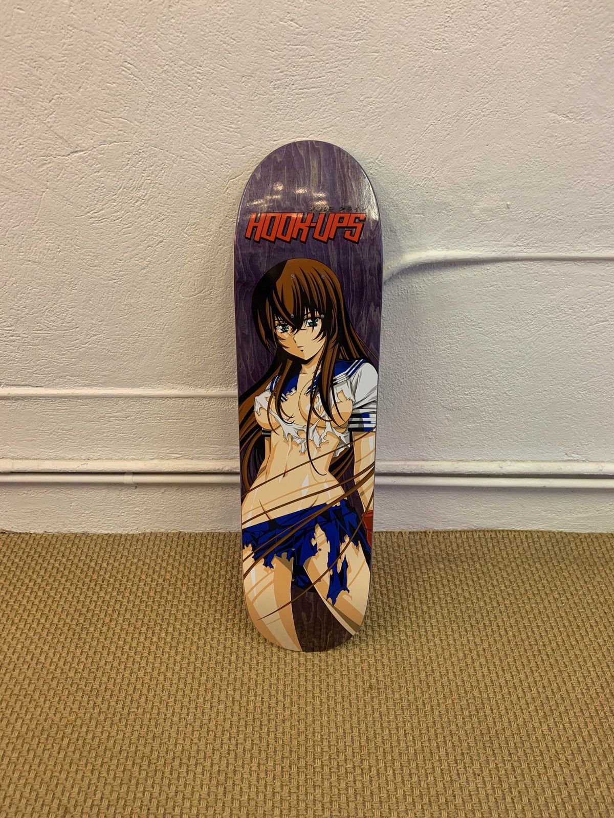 Hook-Ups Hook-Ups Girl with a Gun Skateboard Green Front Side