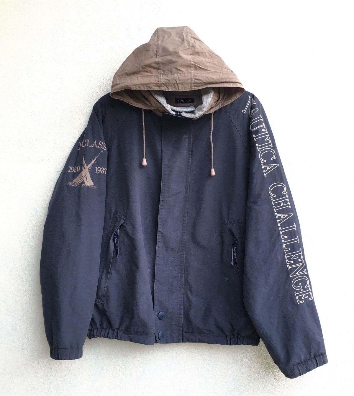 Nautica Nautica Challenge J Class Reversible Hoodie Jacket Size US L / EU 52-54 / 3 - 1 Thumbnail