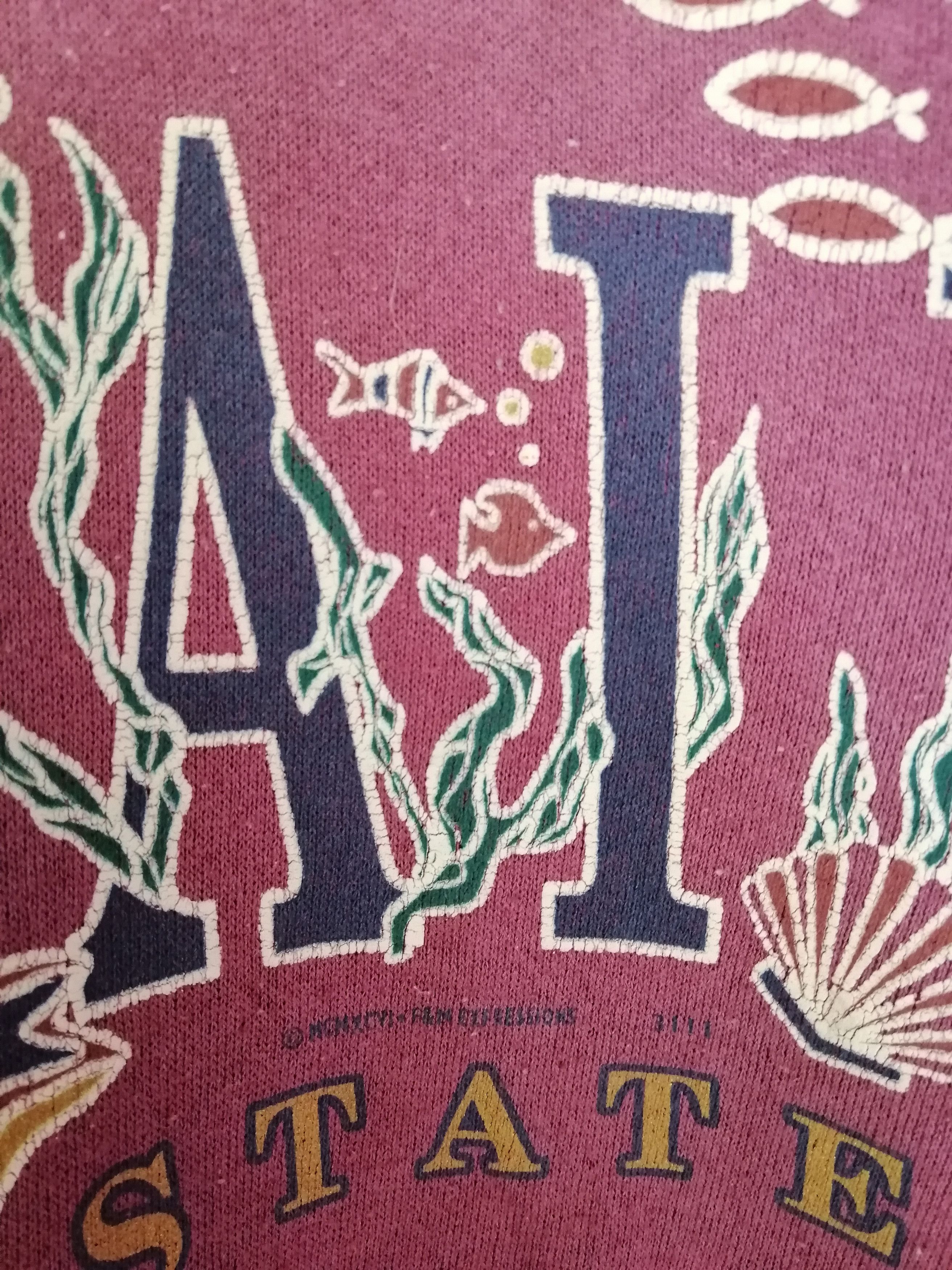 Vintage Rare Vintage 90s Hawaii Aloha State Hoodie Sweatshirt B20 Size US M / EU 48-50 / 2 - 7 Thumbnail