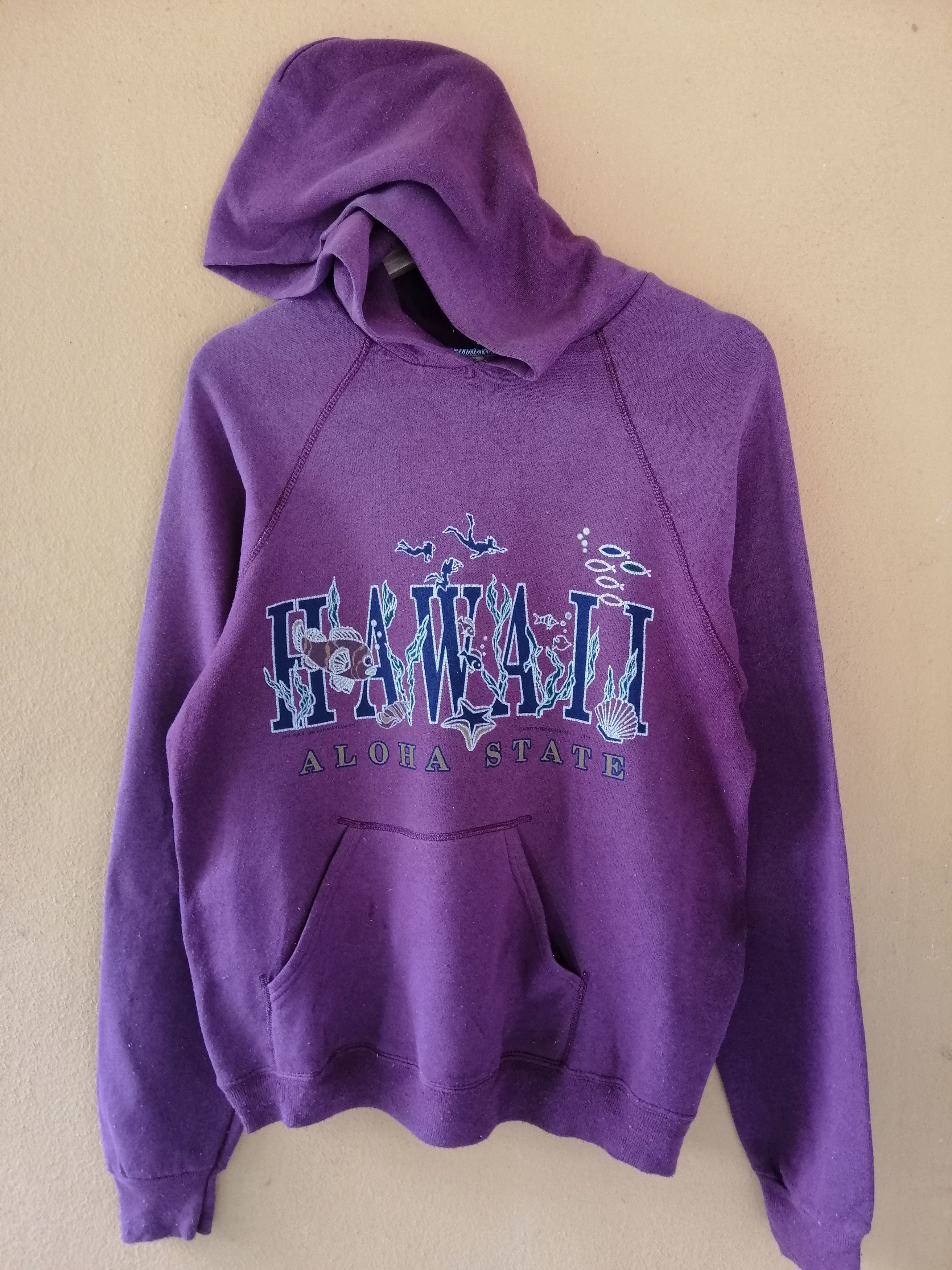 Vintage Rare Vintage 90s Hawaii Aloha State Hoodie Sweatshirt B20 Size US M / EU 48-50 / 2 - 5 Thumbnail