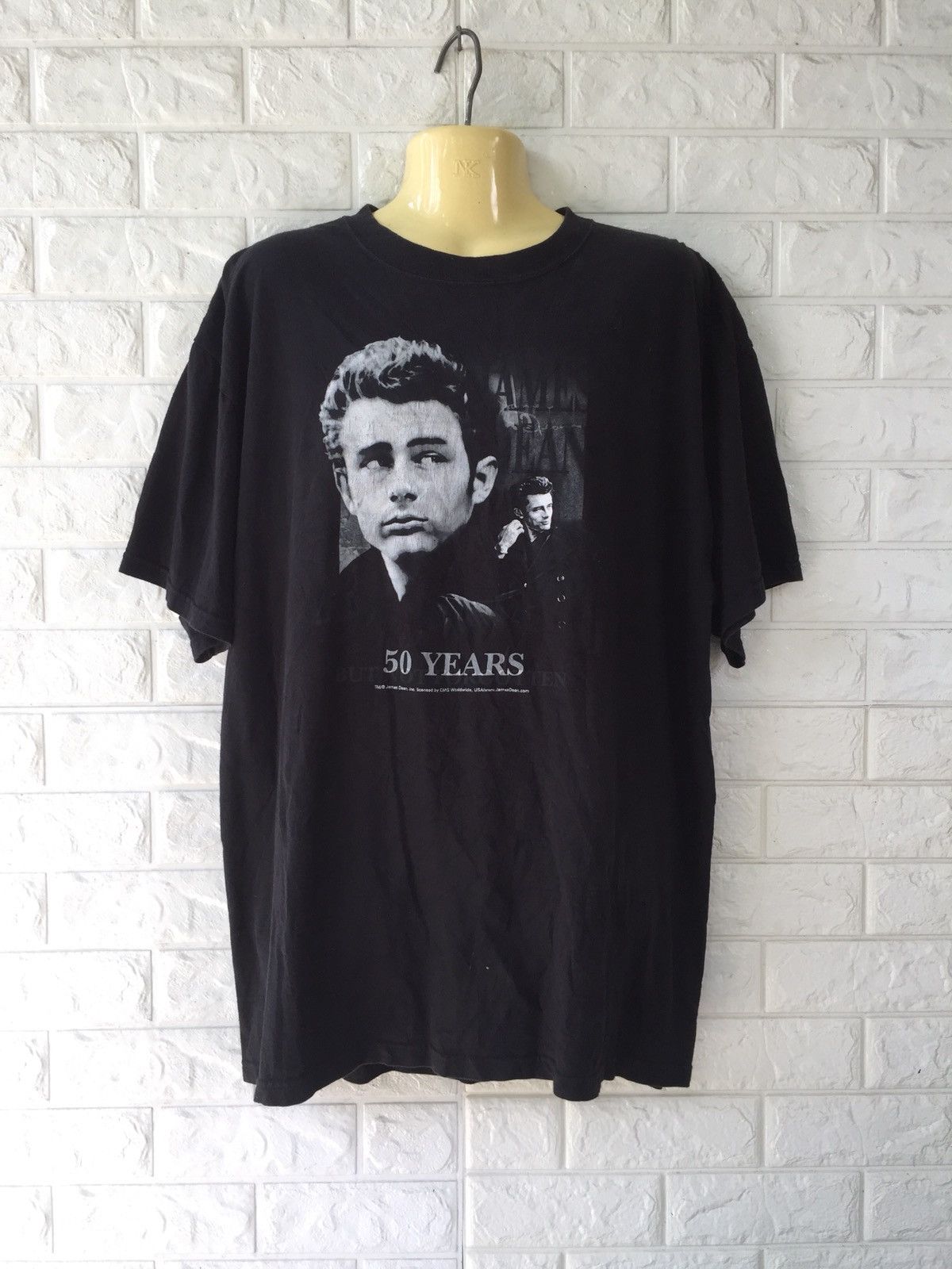 Band Tees × Vintage JAMES DEAN 50 YEARS TSHIRT Size US XL / EU 56 / 4 - 1 Thumbnail