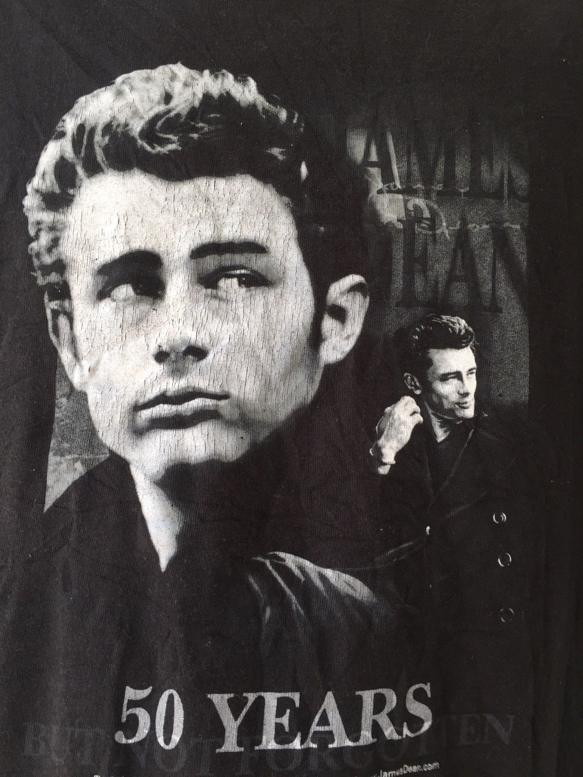 Band Tees × Vintage JAMES DEAN 50 YEARS TSHIRT Size US XL / EU 56 / 4 - 4 Thumbnail