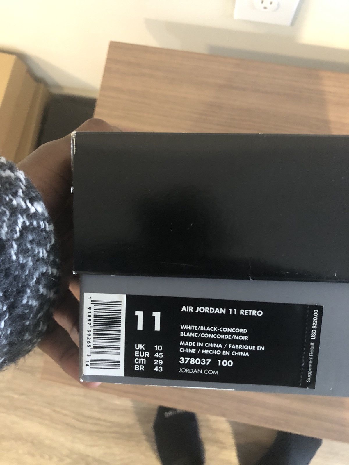 Jordan Brand Air Jordan 11 Retro 2018 Concord Size US 11 / EU 44 - 6 Thumbnail