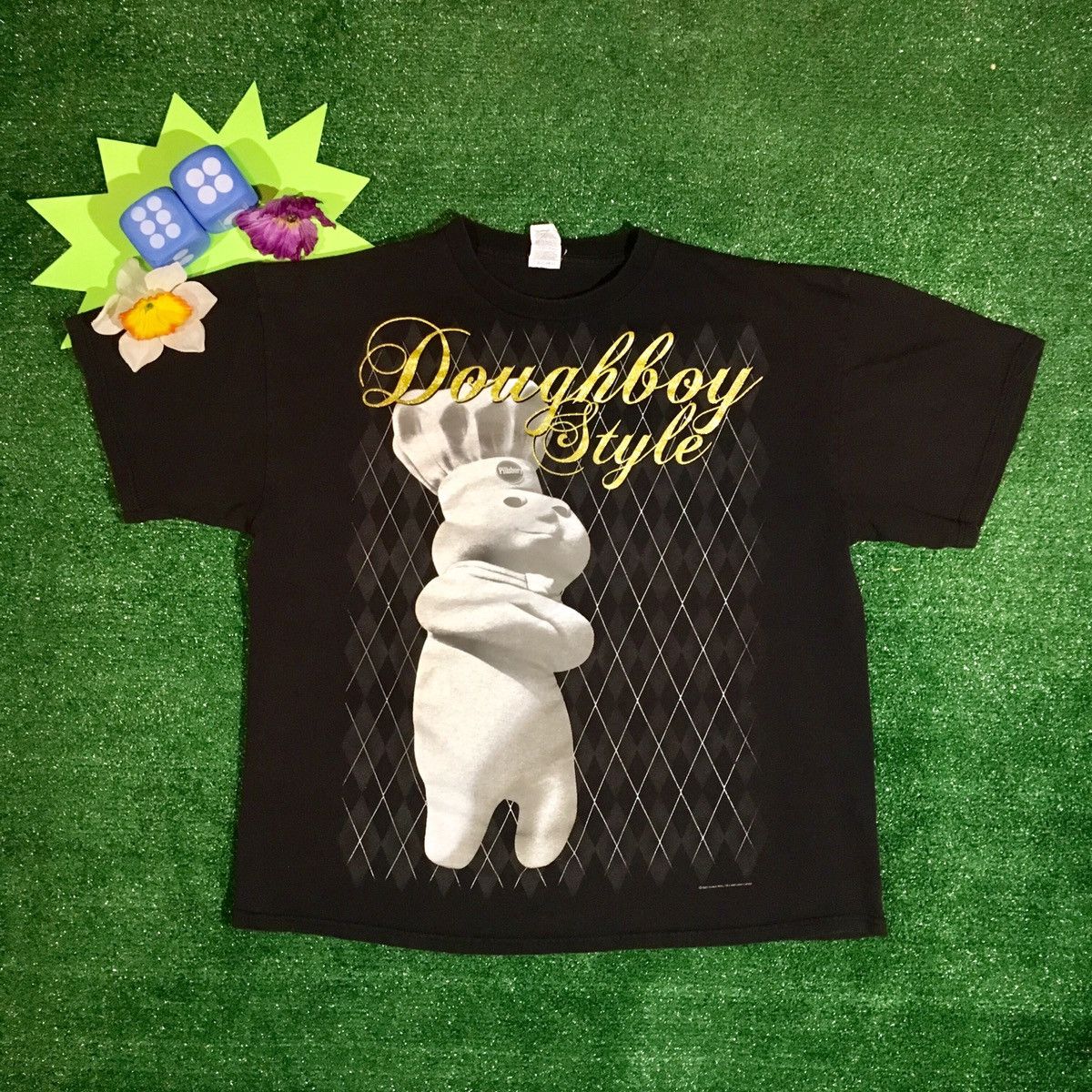 Rap Tees × Vintage Vintage Pillsbury Doughboy Gangster Style