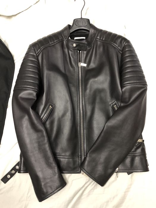 Dior Dior Homme AW17 Cow Leather Biker Riders Jacket