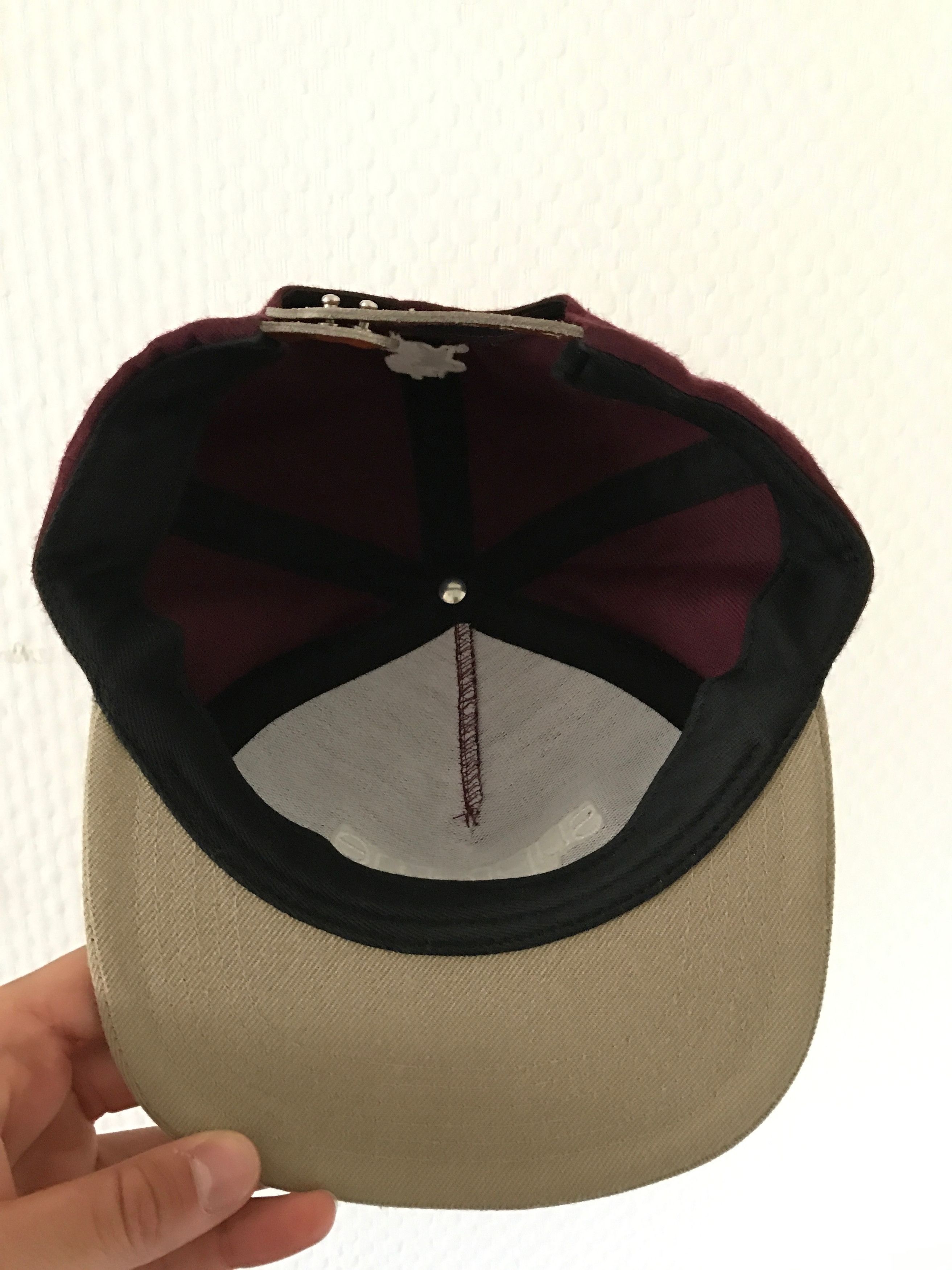 Supreme Supreme Classic Logo Burgundy Cap | Grailed