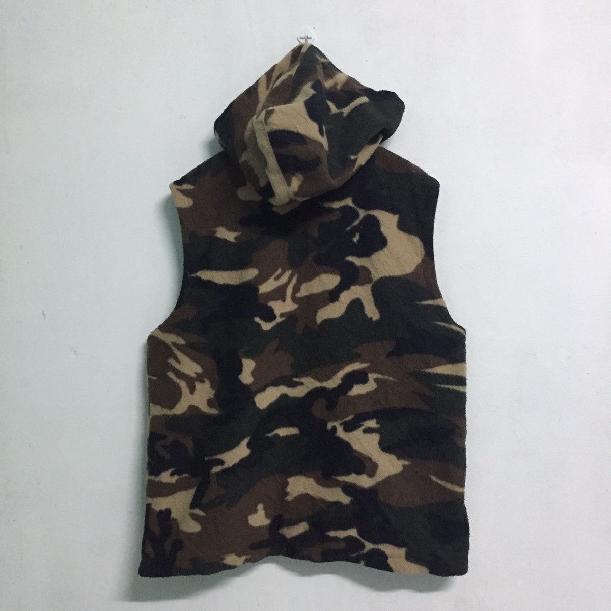 Japanese Brand NY Robinson Spirits Camo Style Sleeveless Sweater Hoodie Size US XL / EU 56 / 4 - 2 Thumbnail