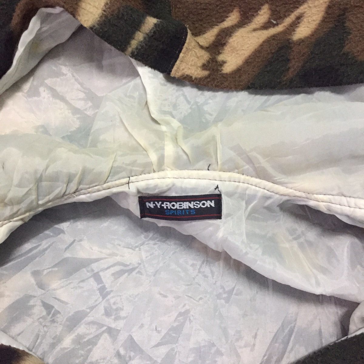 Japanese Brand NY Robinson Spirits Camo Style Sleeveless Sweater Hoodie Size US XL / EU 56 / 4 - 4 Thumbnail