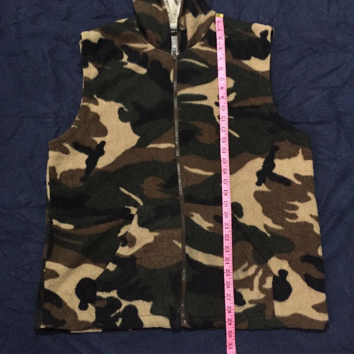 Japanese Brand NY Robinson Spirits Camo Style Sleeveless Sweater Hoodie Size US XL / EU 56 / 4 - 6 Thumbnail