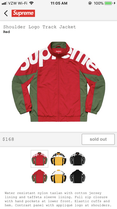 Supreme Supreme Shoulder Logo Track Jacket Gucci FW19 | Grailed