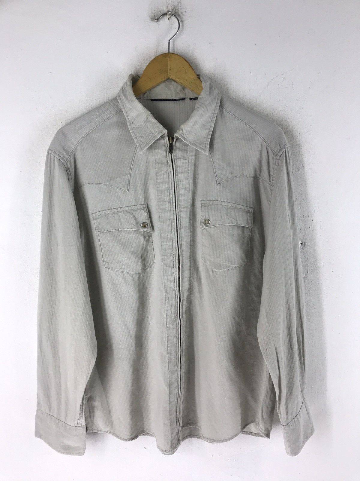 Japanese Brand Premium sraive zipper shirt Size US L / EU 52-54 / 3 - 1 Thumbnail