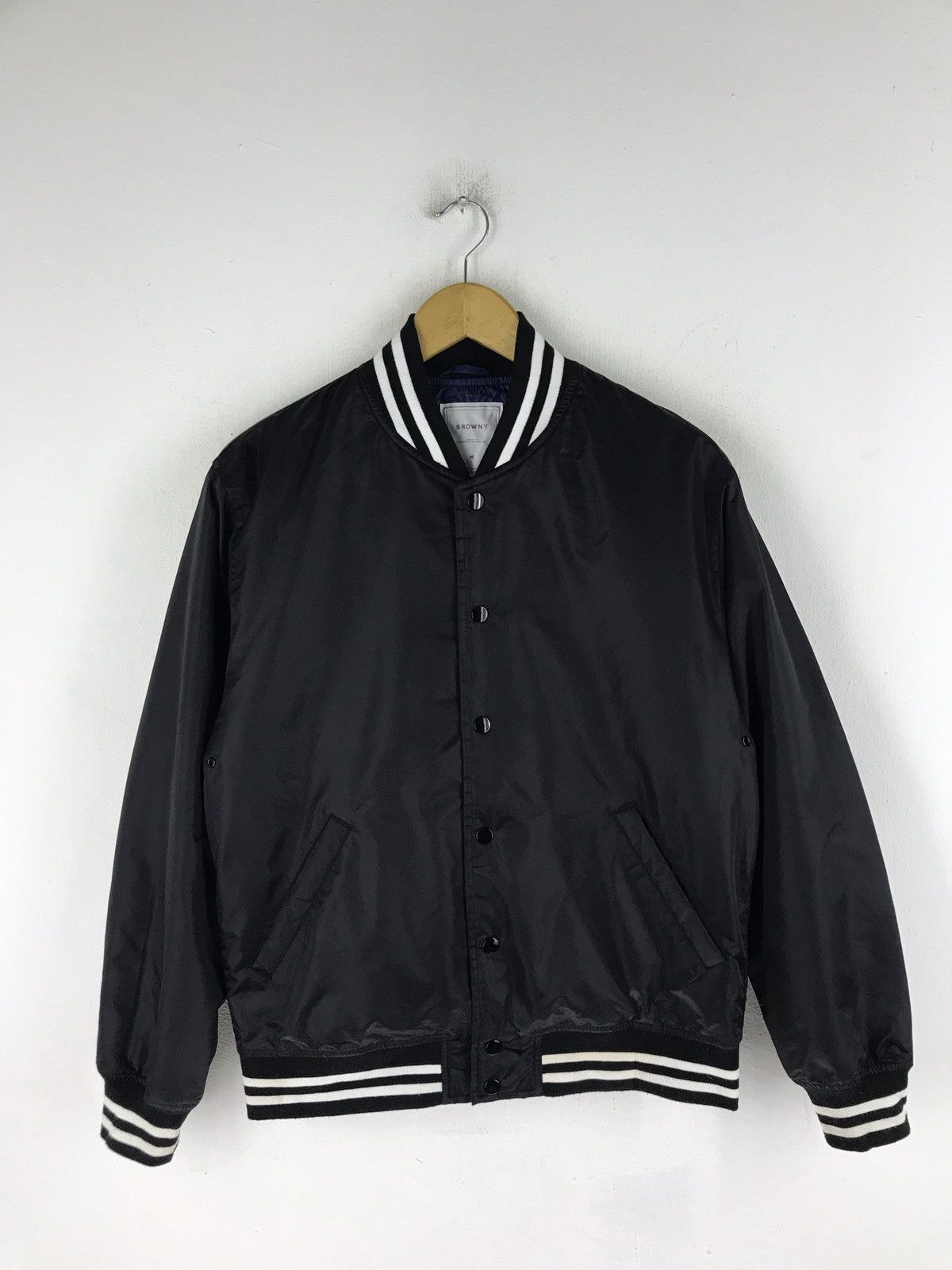 Japanese Brand Browny snap button bomber jacket Size US M / EU 48-50 / 2 - 1 Thumbnail