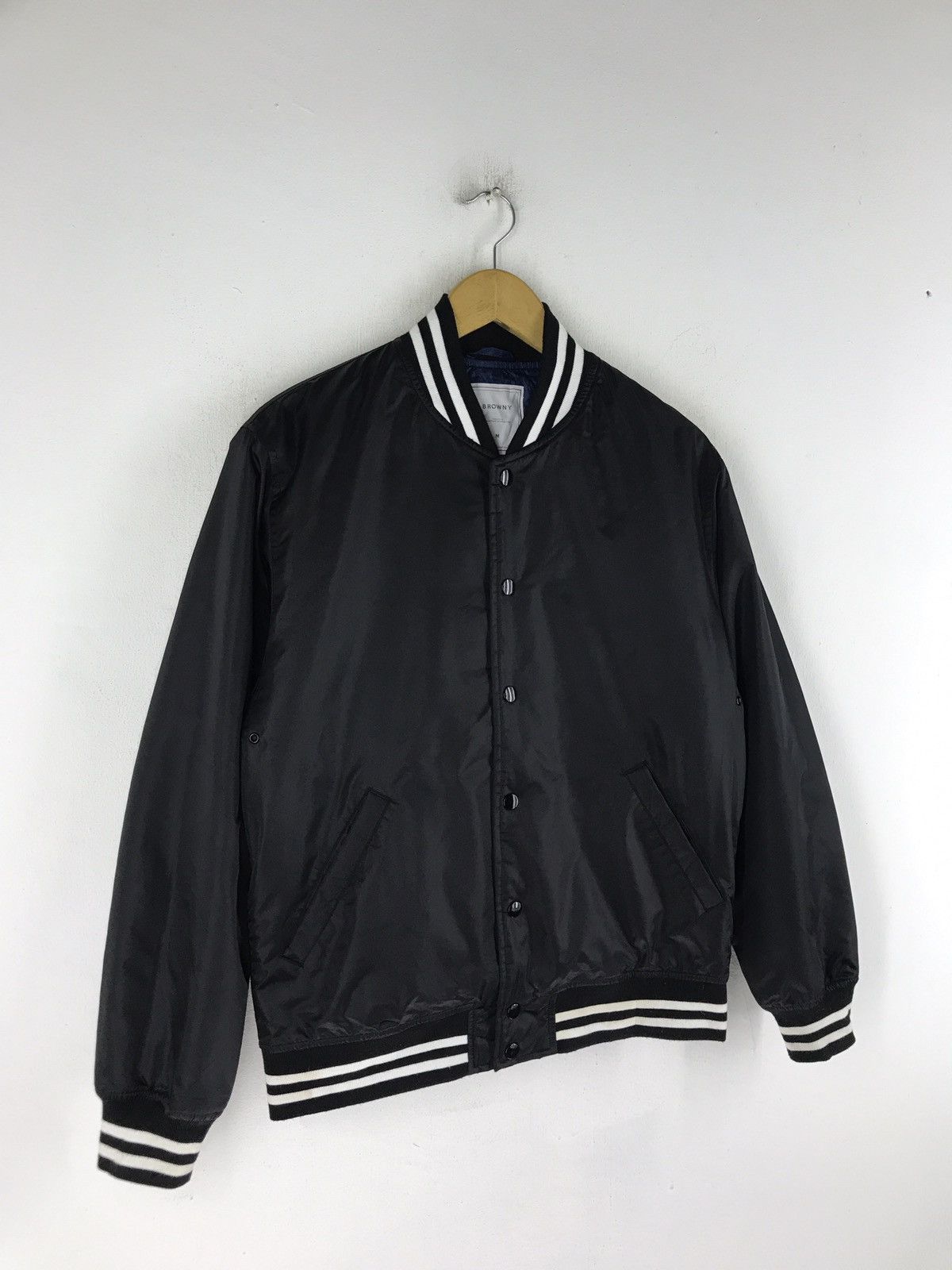 Japanese Brand Browny snap button bomber jacket Size US M / EU 48-50 / 2 - 2 Thumbnail