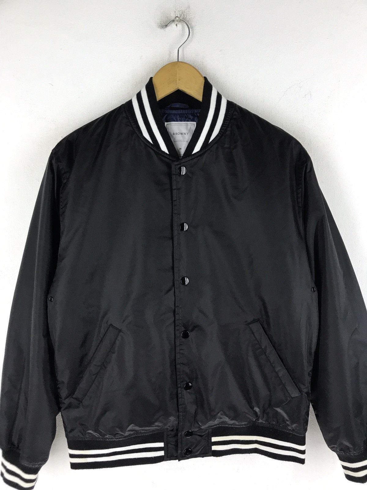 Japanese Brand Browny snap button bomber jacket Size US M / EU 48-50 / 2 - 4 Thumbnail