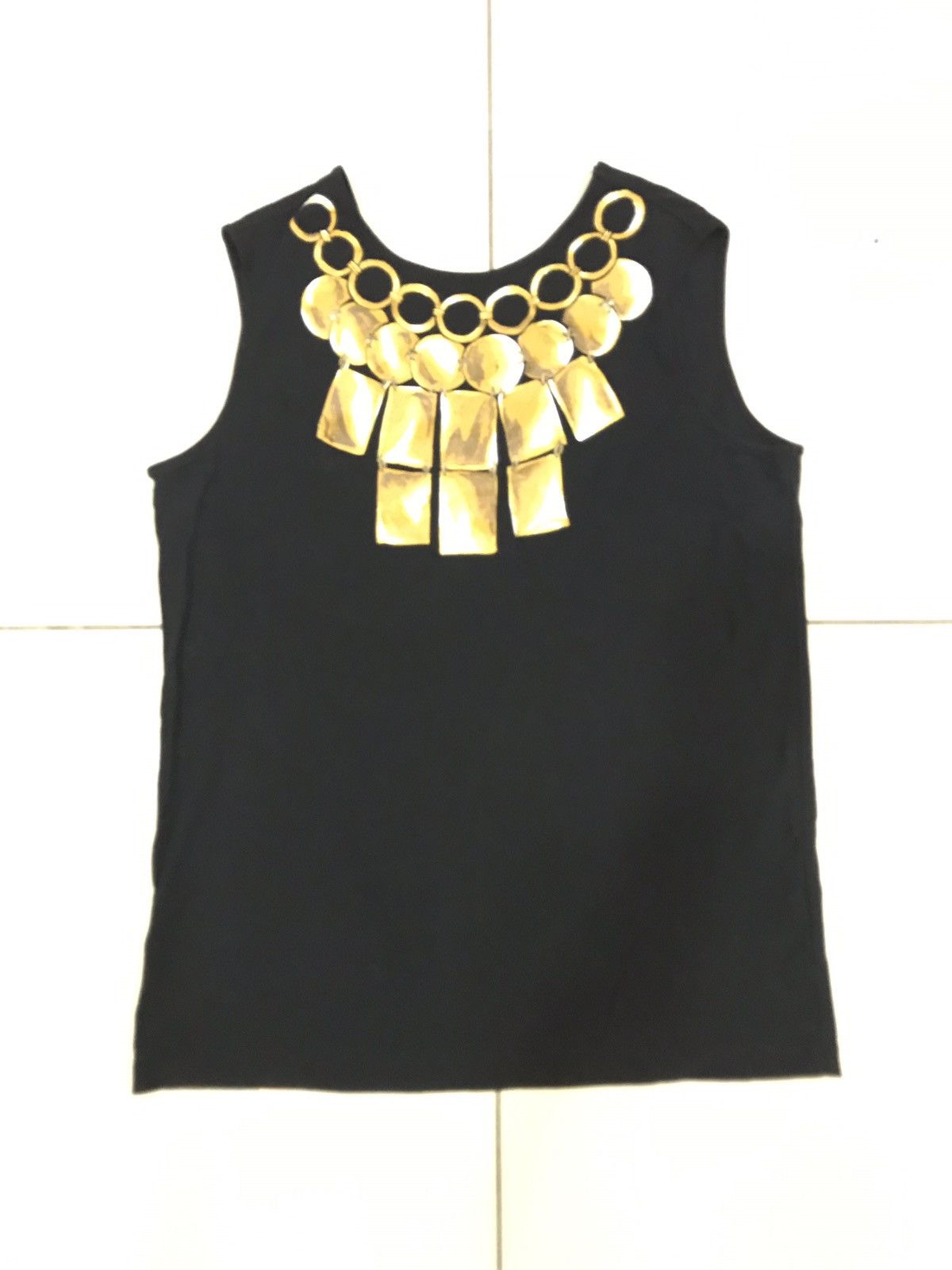 Paco Rabanne PACO RABANNE PARIS SLEEVELESS SHIRT TOP SINGLET Size US S / EU 44-46 / 1 - 1 Thumbnail