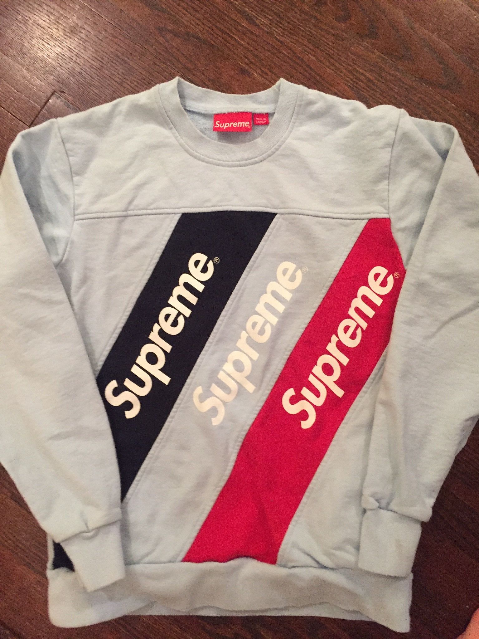 Supreme SS15 Athletic Split Crewneck | Grailed