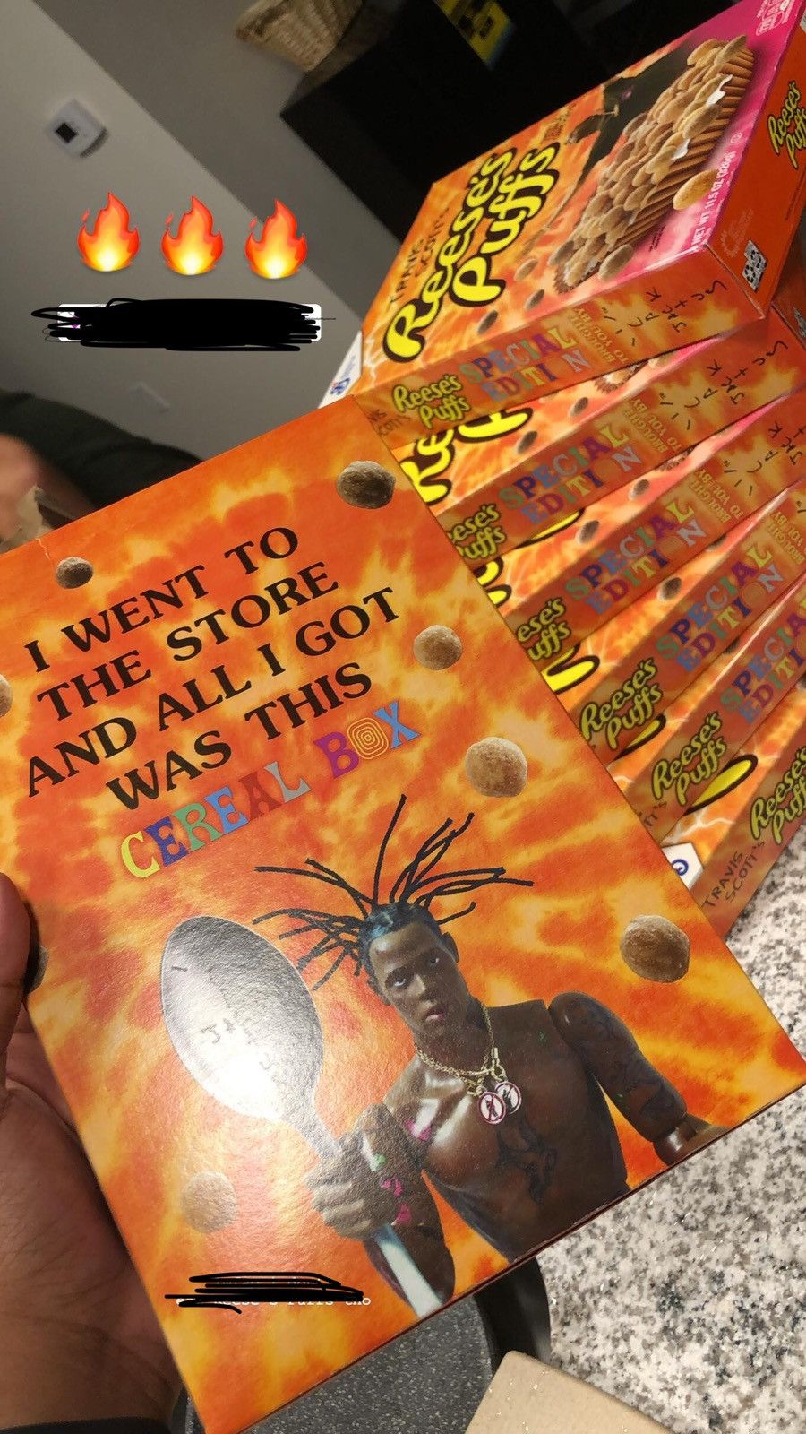 travis scott reeses puffs stock x