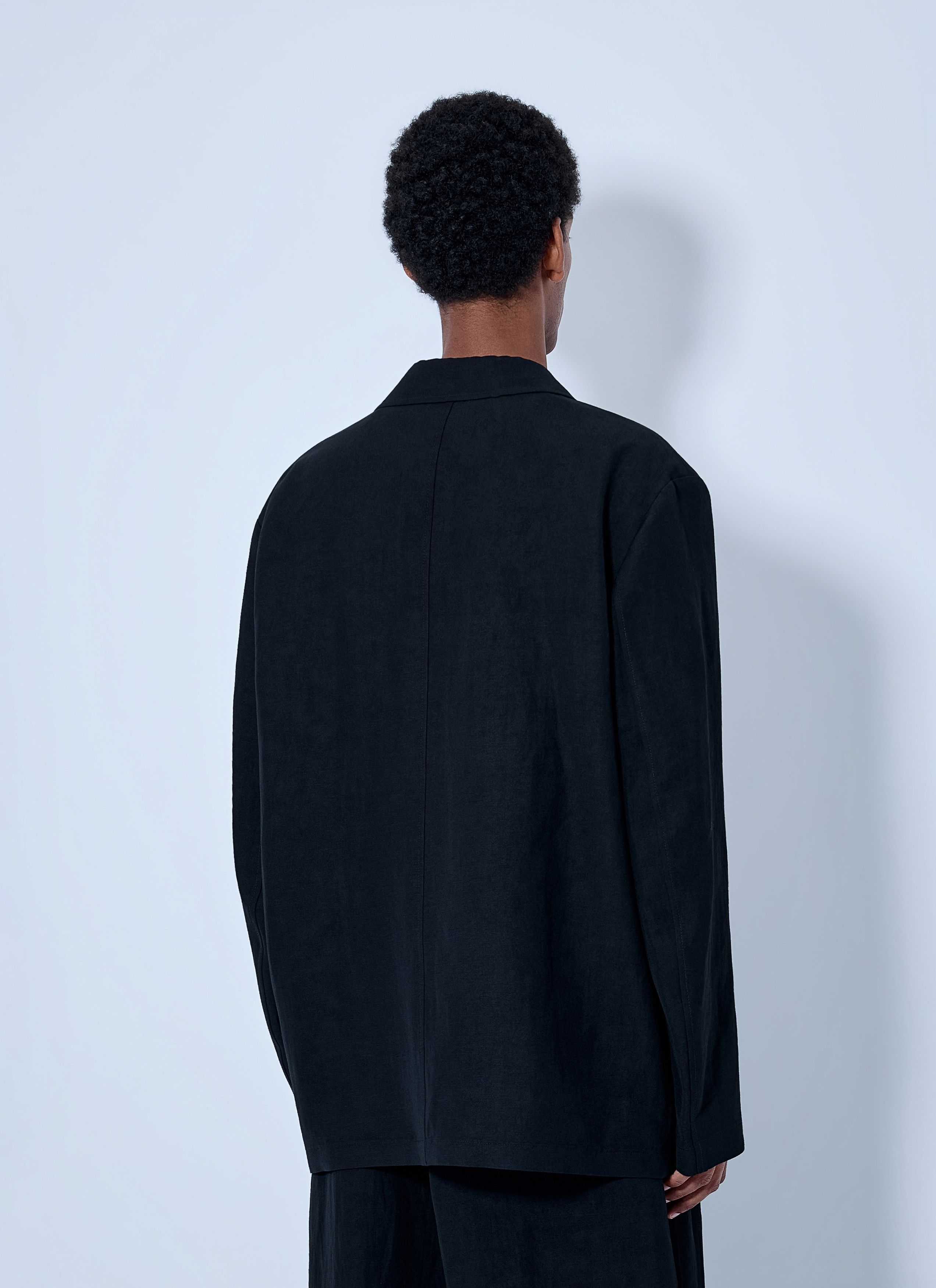 Studio Nicholson Denson Single Breasted Blazer in Black, Men's (Size 38r) — image 4 of 6