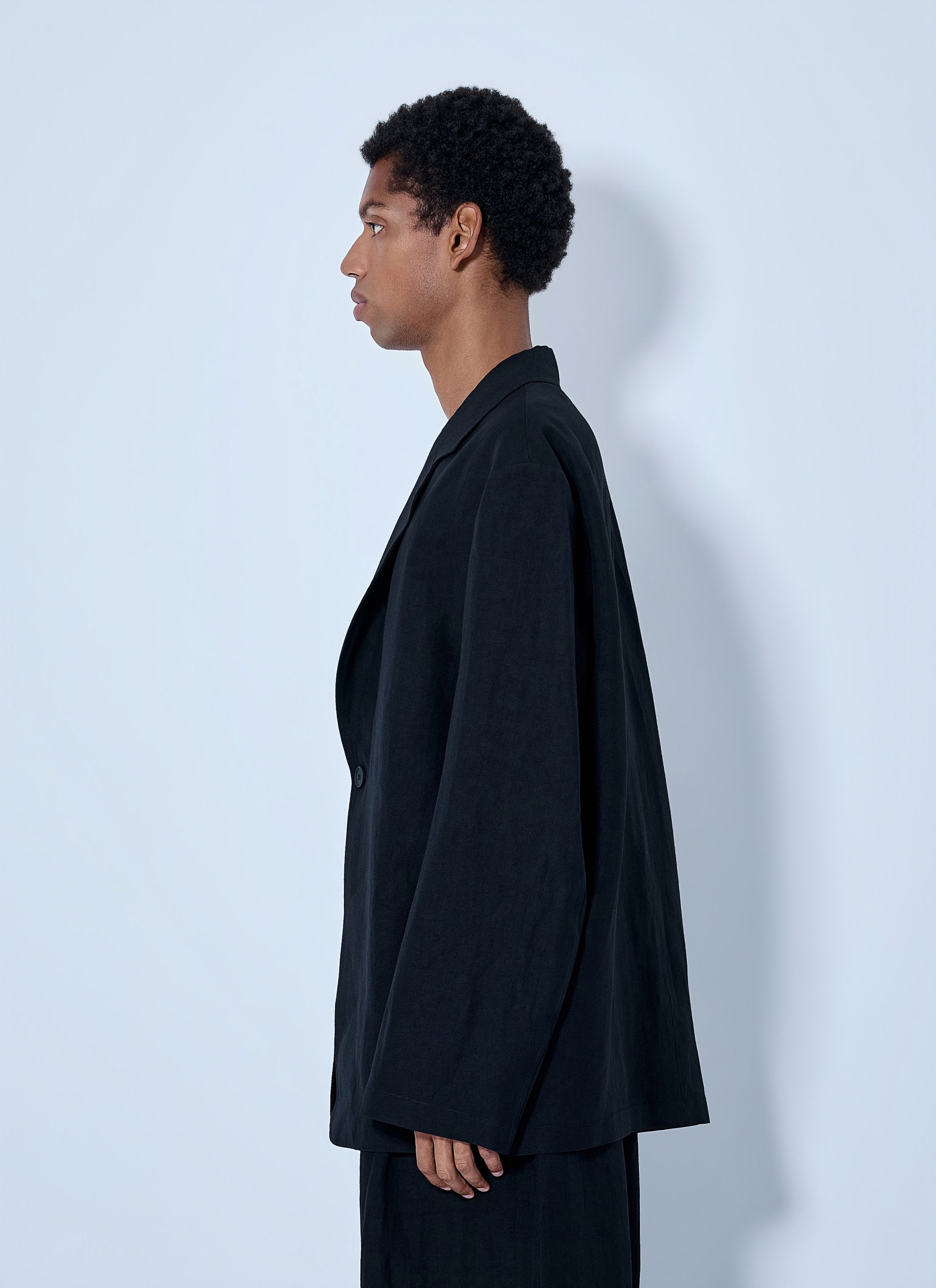 Studio Nicholson Denson Single Breasted Blazer in Black, Men's (Size 38r) — image 3 of 6