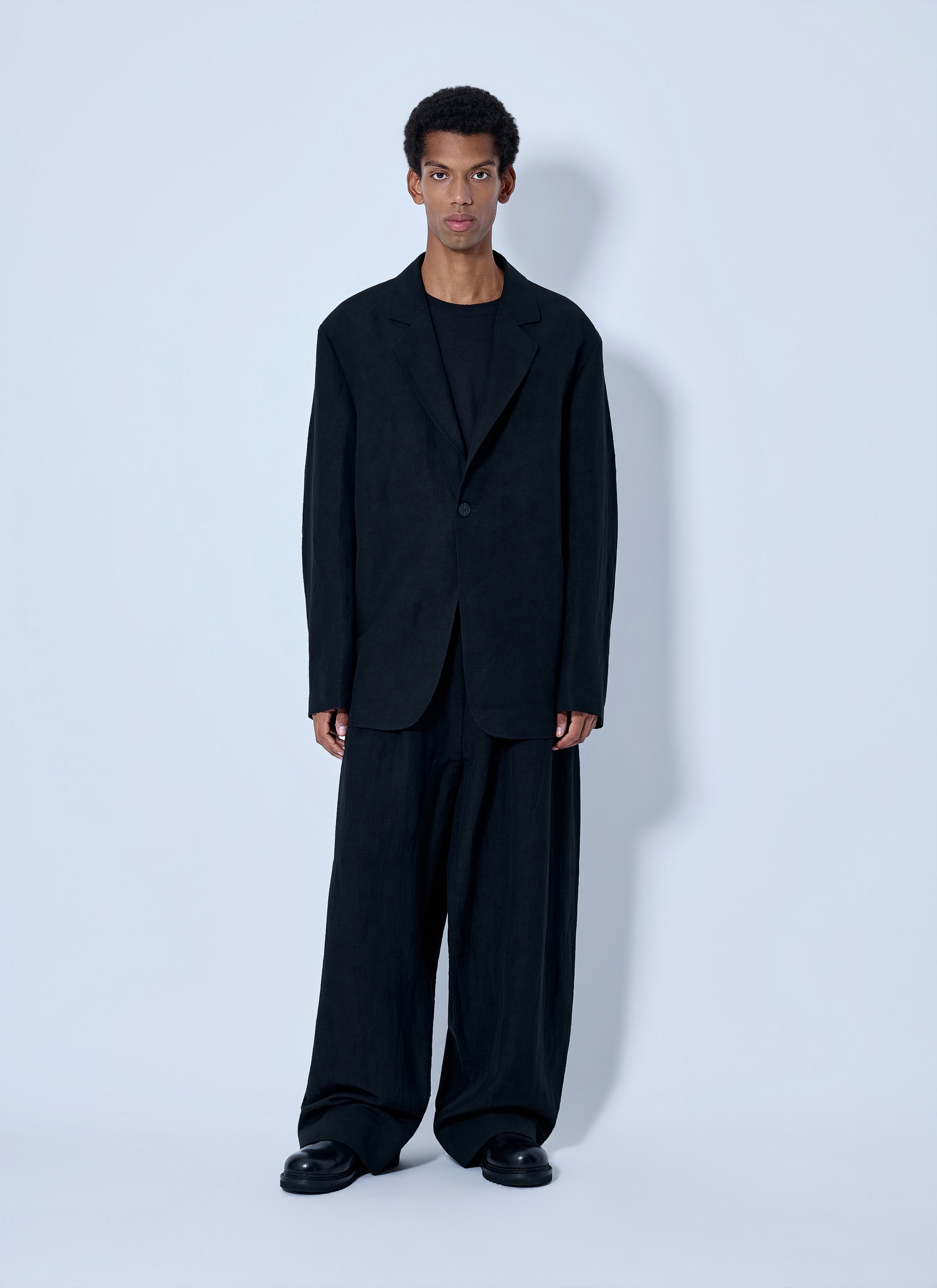 Studio Nicholson Denson Single Breasted Blazer in Black, Men's (Size 38r) — image 2 of 6
