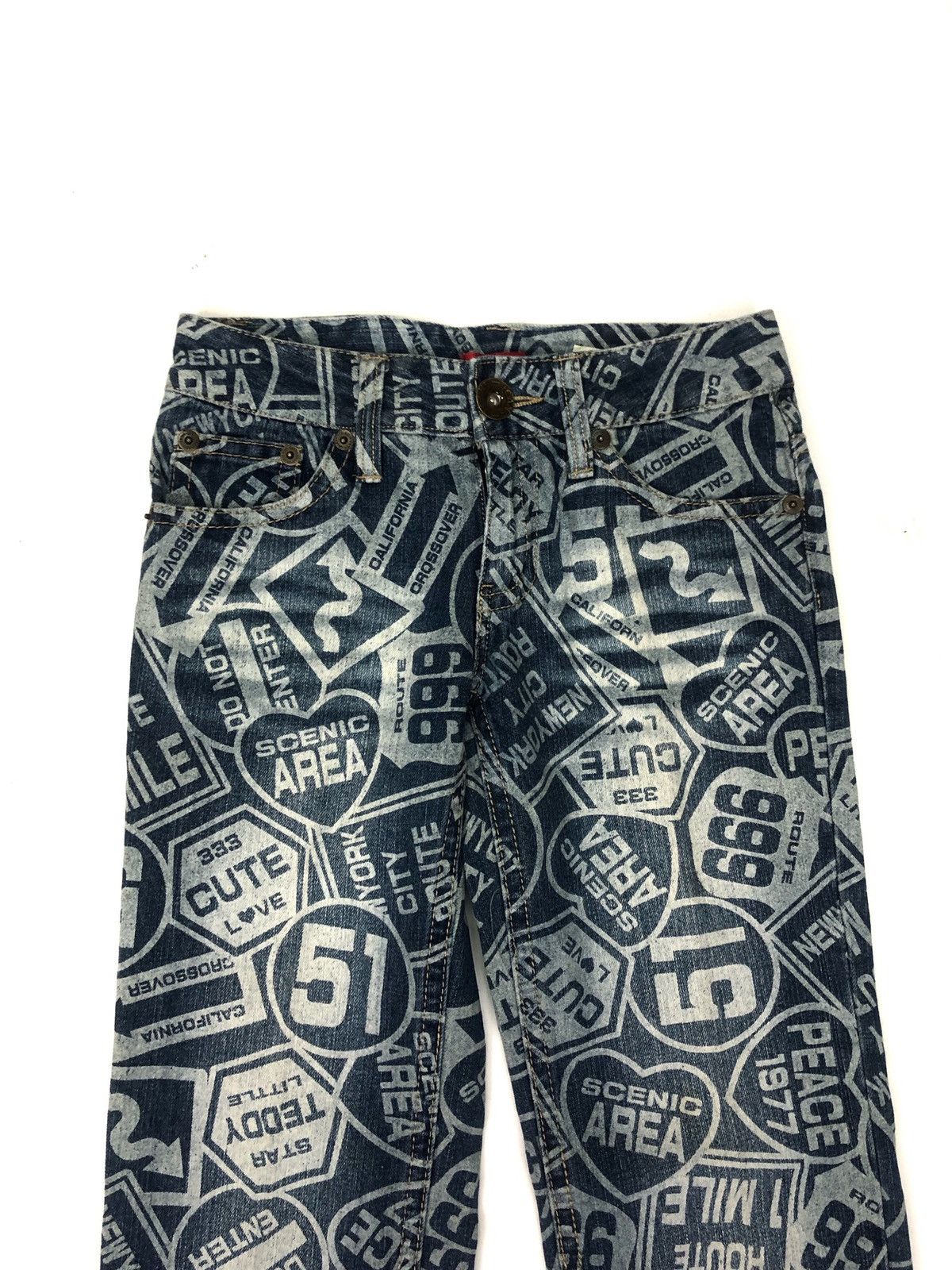 Japanese Brand Japanese Brand W.a.z.P full print jeans Size US 28 / EU 44 - 3 Thumbnail