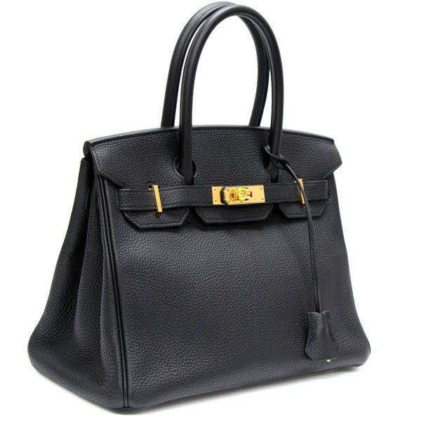 Hermes HERMES Birkin 30 Togo Leather Bag Black Size ONE SIZE - 2 Thumbnail
