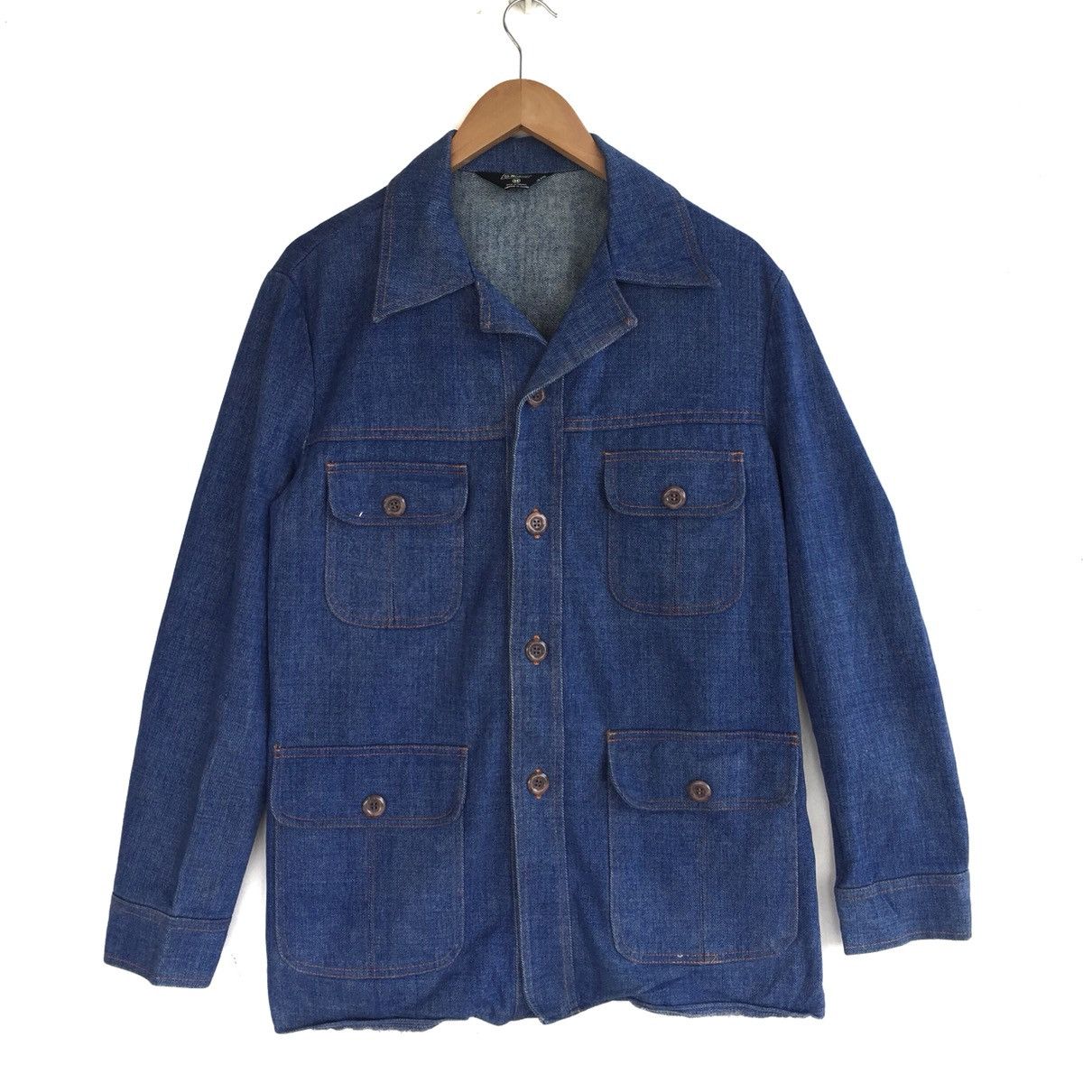 Japanese Brand St Michael Four Pocket Denim Jacket Size US S / EU 44-46 / 1 - 1 Thumbnail
