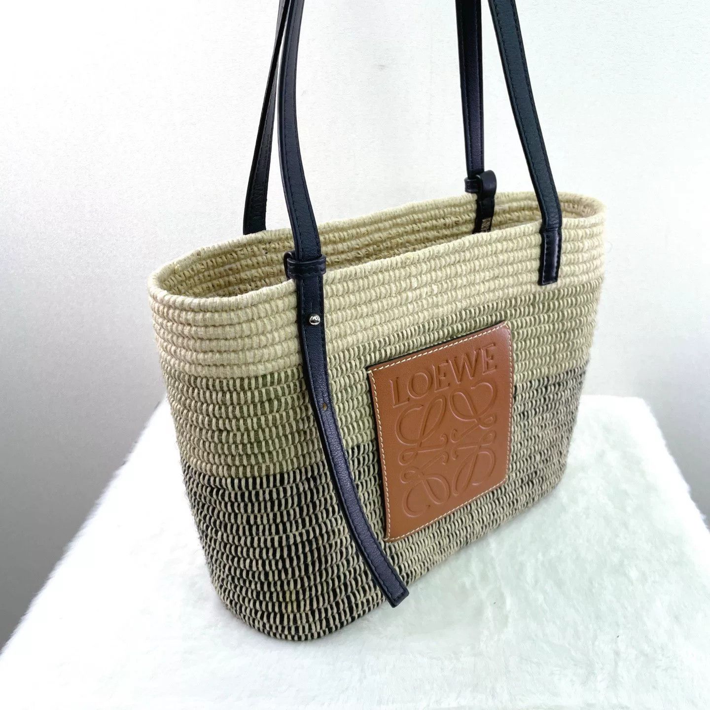 Loewe Loewe Square Basket Straw Tote Bag Size ONE SIZE - 5 Thumbnail