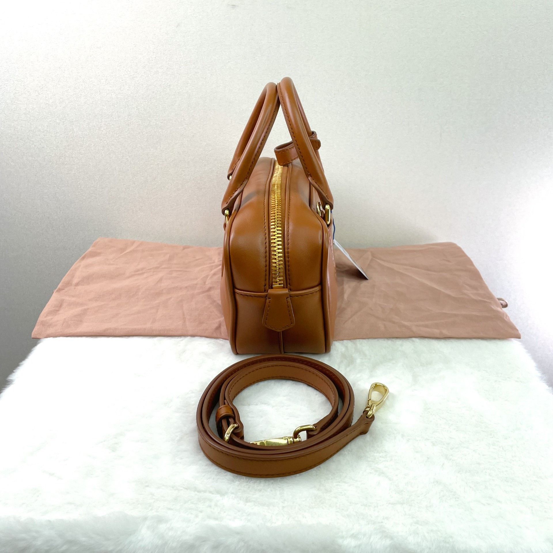 Miu Miu Miu Miu Arcadie Leather Bowling Bag Size ONE SIZE - 3 Thumbnail