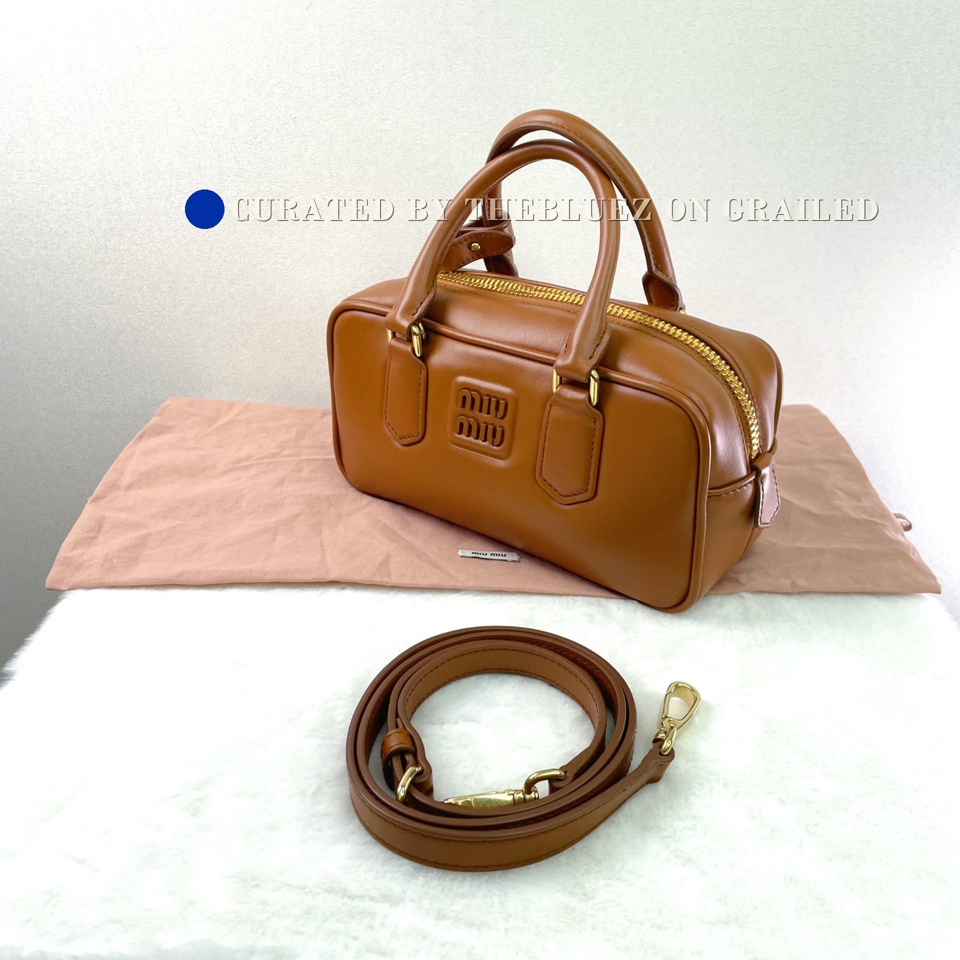 Miu Miu Miu Miu Arcadie Leather Bowling Bag Size ONE SIZE - 6 Thumbnail