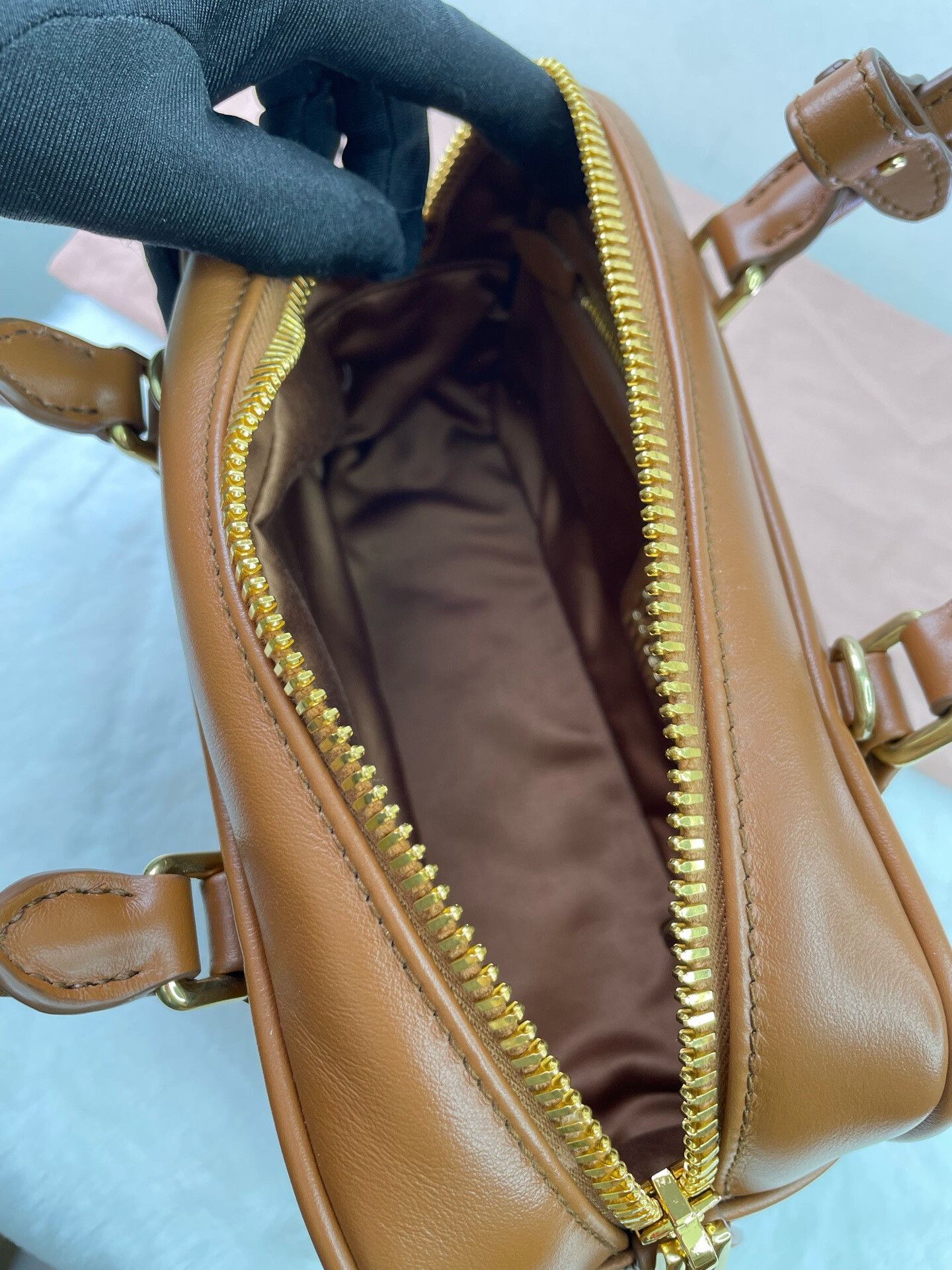 Miu Miu Miu Miu Arcadie Leather Bowling Bag Size ONE SIZE - 9 Thumbnail
