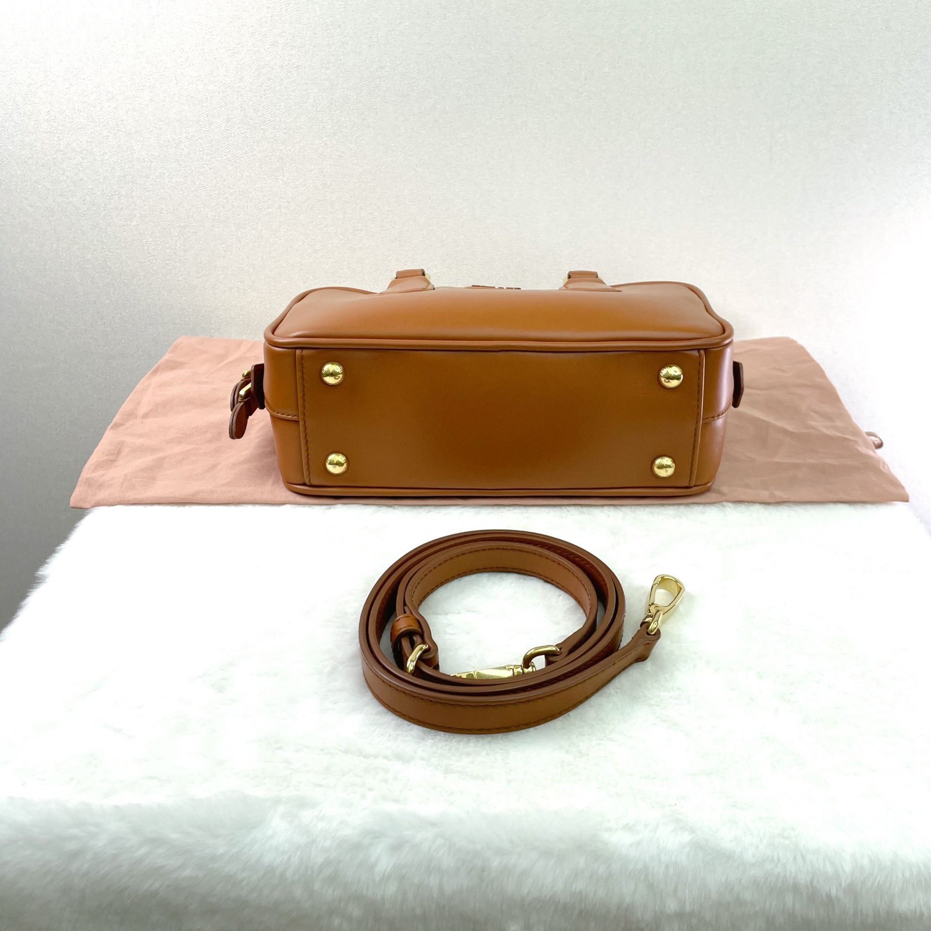 Miu Miu Miu Miu Arcadie Leather Bowling Bag Size ONE SIZE - 4 Thumbnail