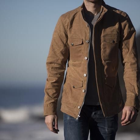 Gustin Gustin Field Jacket Waxed Brown Grailed