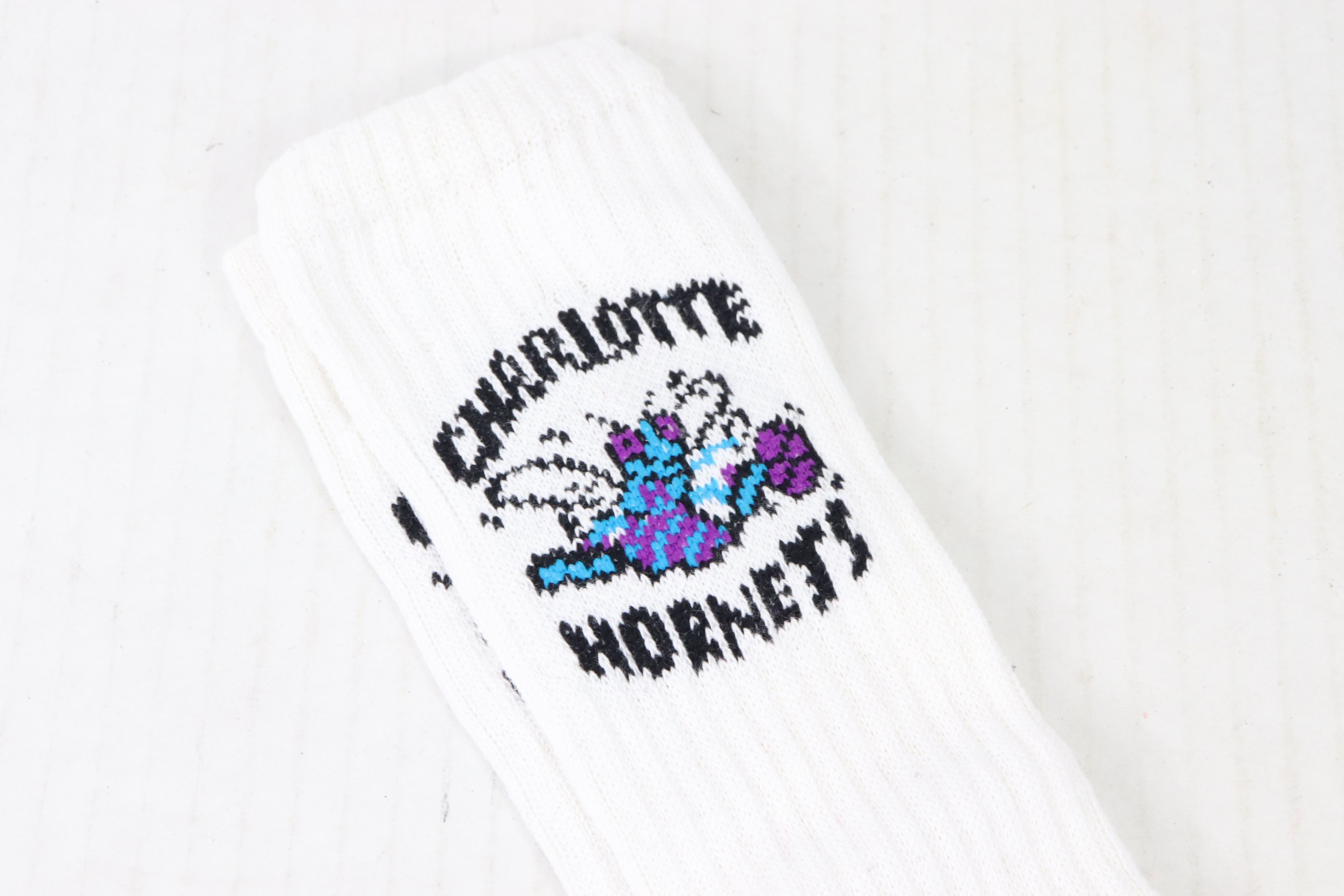 Spalding × Vintage New Vintage 90s Spalding Charlotte Hornets NBA Tube Socks Size ONE SIZE - 2 Thumbnail