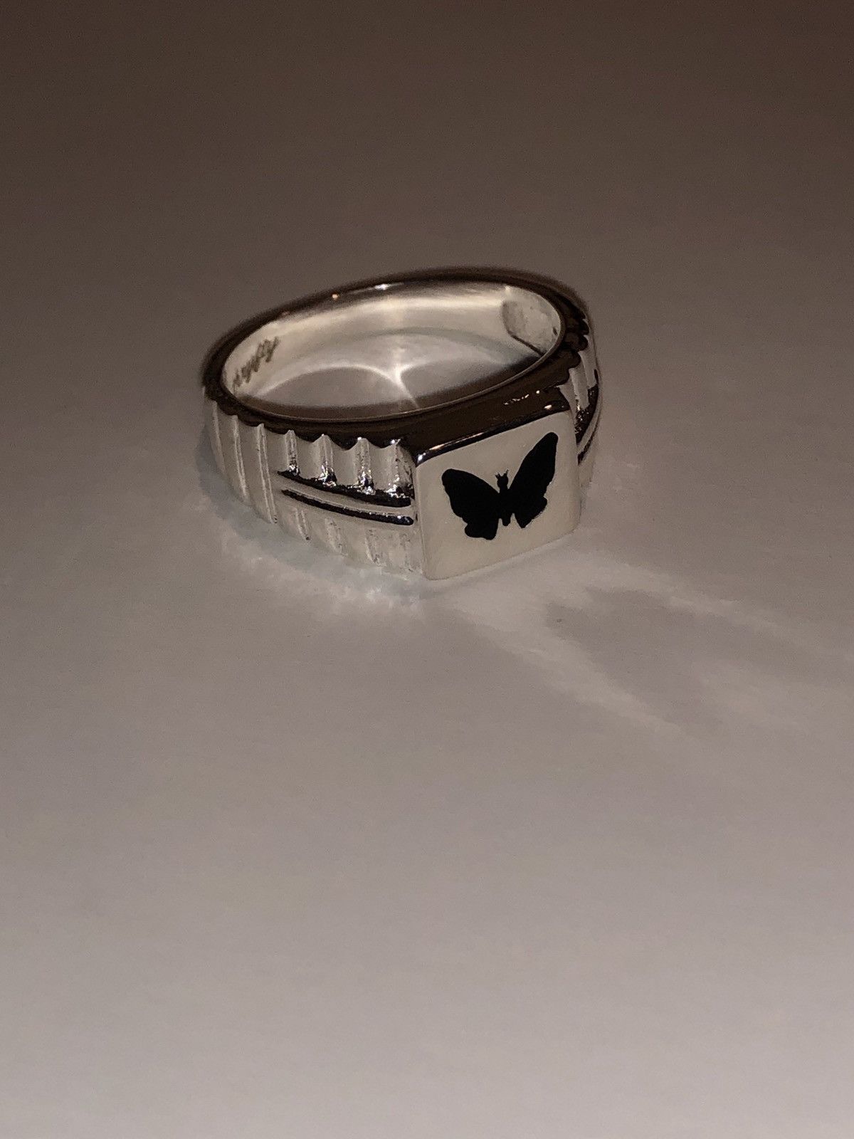 AWGE Stainless Steel Playboi Carti Butterfly Ring | Grailed