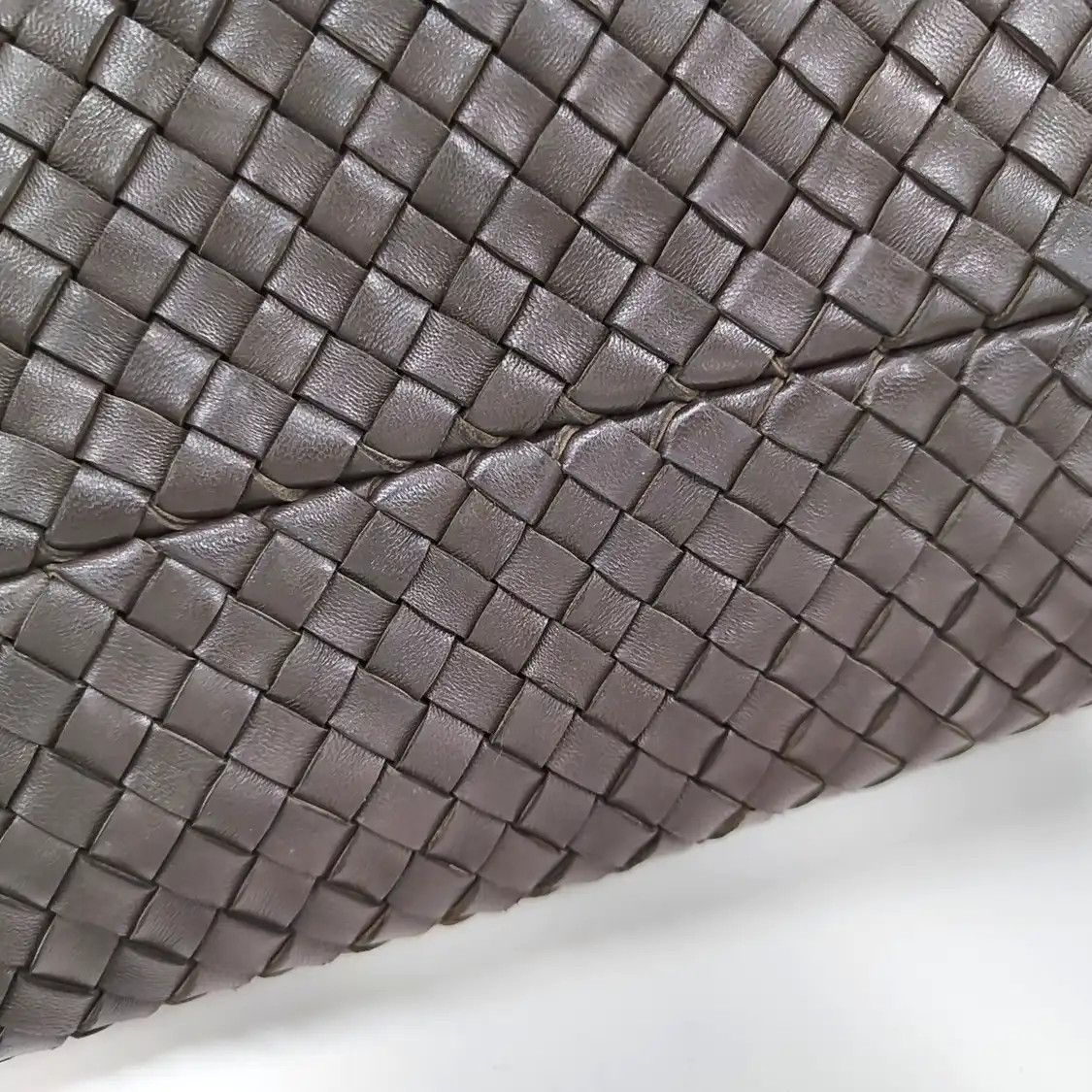 Bottega Veneta BOTTEGA VENETA Cabat dark brownsheepskin woven handbag gold hardware sub-pocket Size ONE SIZE - 11 Thumbnail