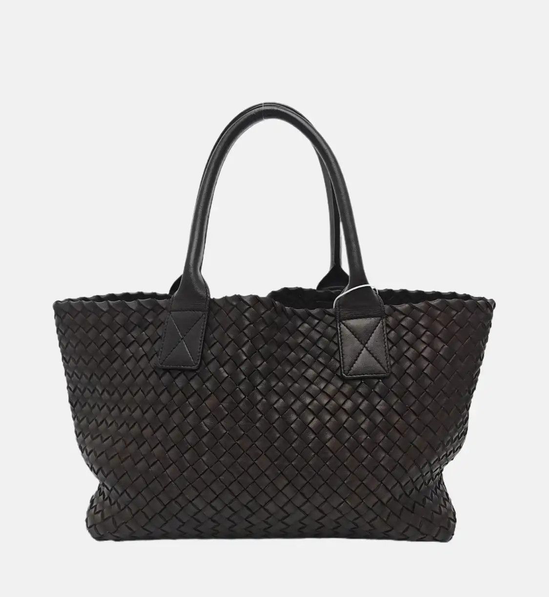 Bottega Veneta BOTTEGA VENETA Cabat dark brownsheepskin woven handbag gold hardware sub-pocket Size ONE SIZE - 5 Thumbnail