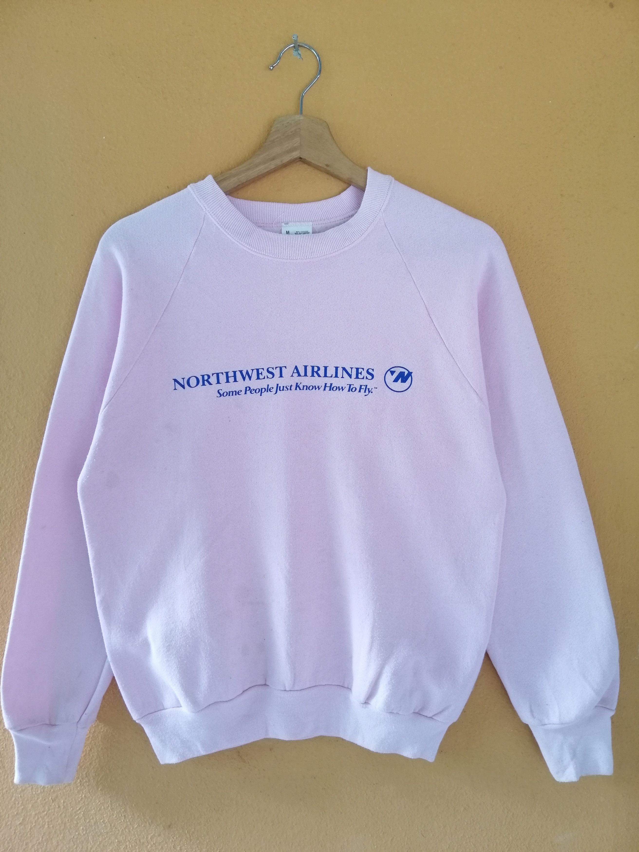 Vintage Vintage 90s NORTHWEST AIRLINES Sweatshirt B16 Size US S / EU 44-46 / 1 - 1 Thumbnail