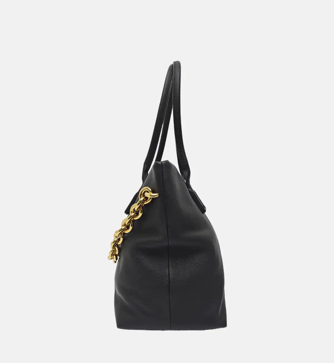 Bottega Veneta BOTTEGA VENETA Chain black cowhide leather handbag shoulder bag Size ONE SIZE - 4 Thumbnail