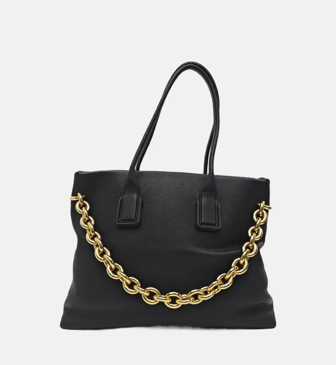 Bottega Veneta BOTTEGA VENETA Chain black cowhide leather handbag shoulder bag Size ONE SIZE - 5 Thumbnail