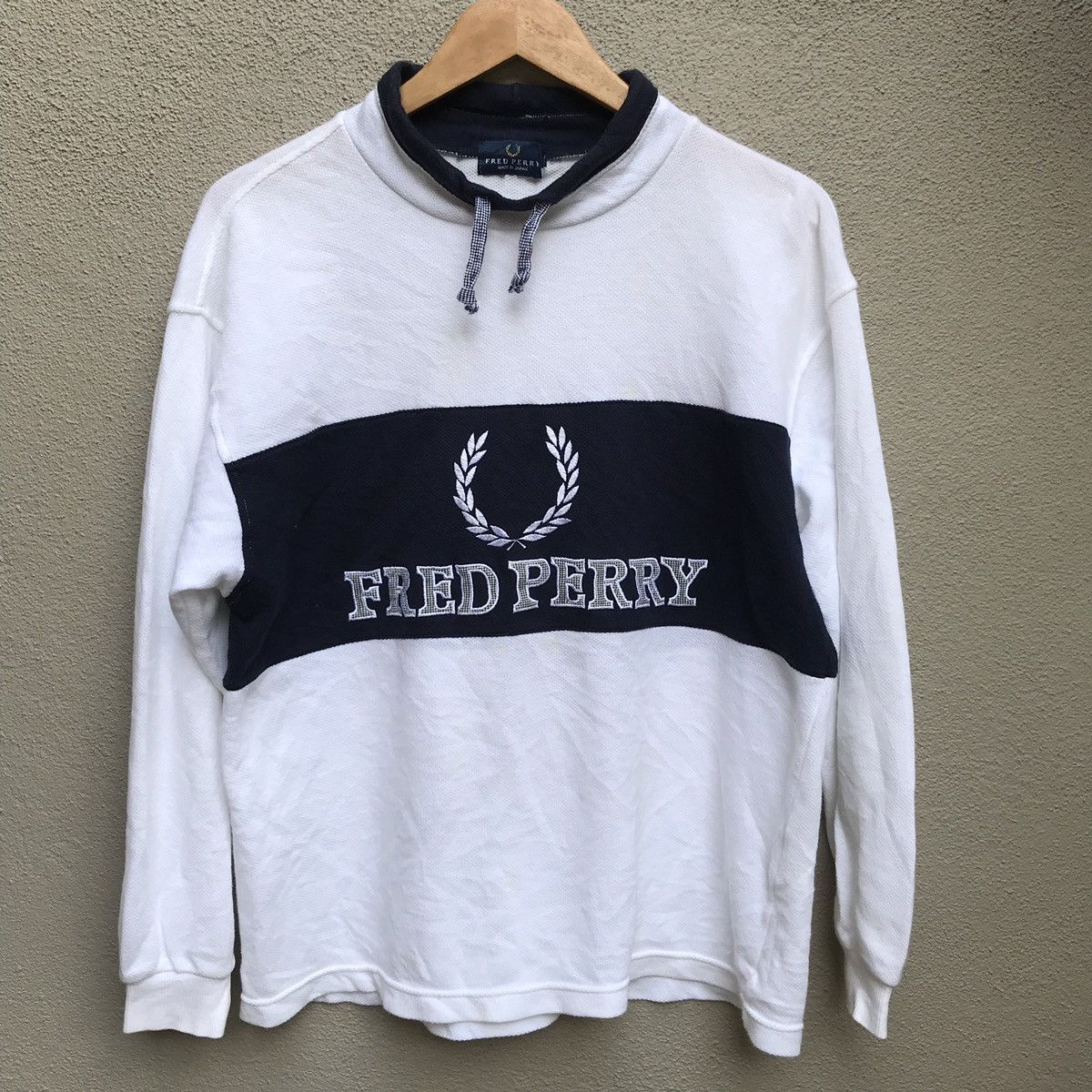 Fred Perry × Vintage Vintage 90s FRED PERRY Biglogo embroidered longsleeves Size US M / EU 48-50 / 2 - 2 Thumbnail
