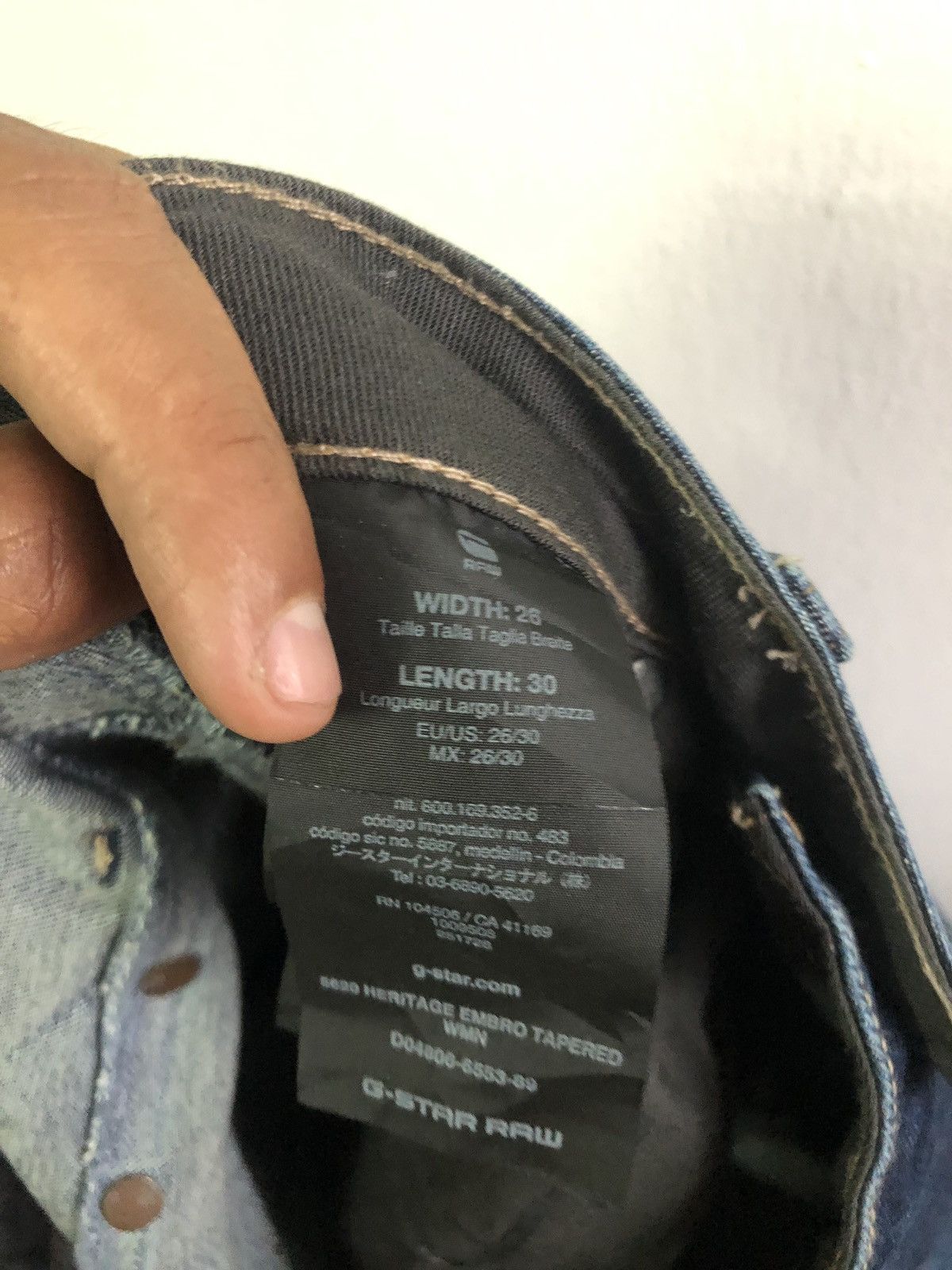 G-Star G-STAR 96 Raw Denim Jeans Size US 29 - 12 Thumbnail