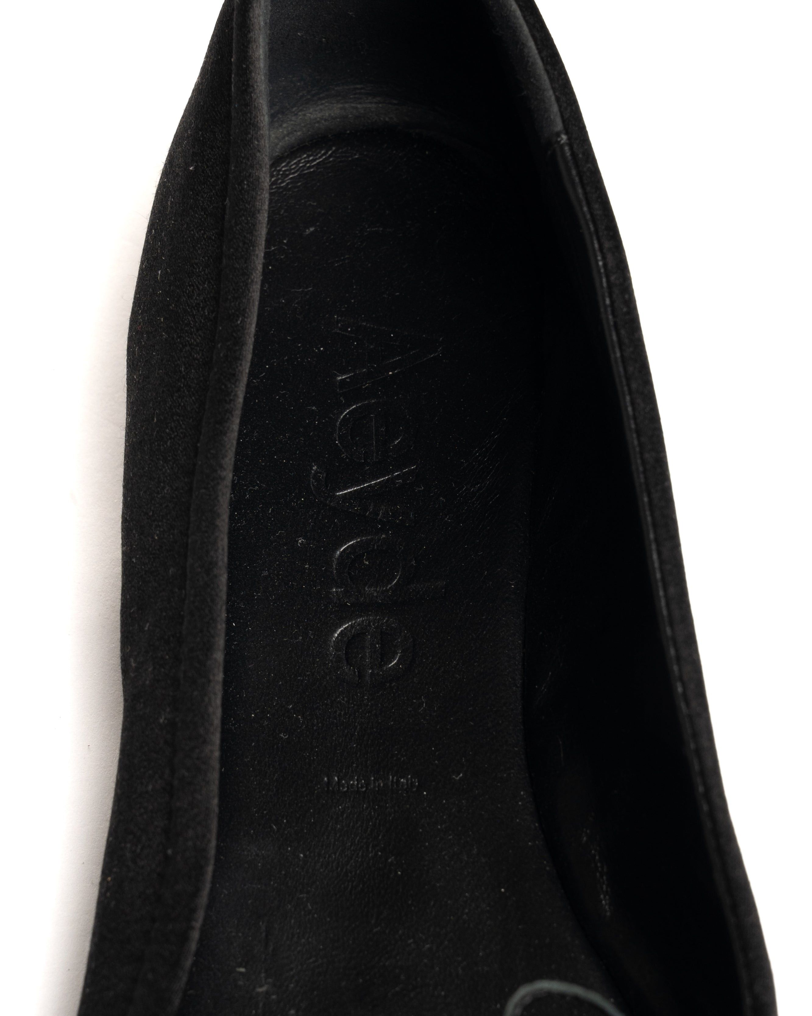 Gabriella Satin Black Flats, Women's (Size 8) — image 4 of 6