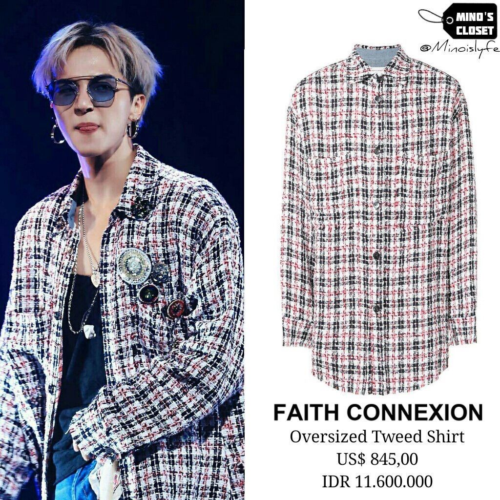 Faith Connexion TWEED OVERSIZED SHIRT