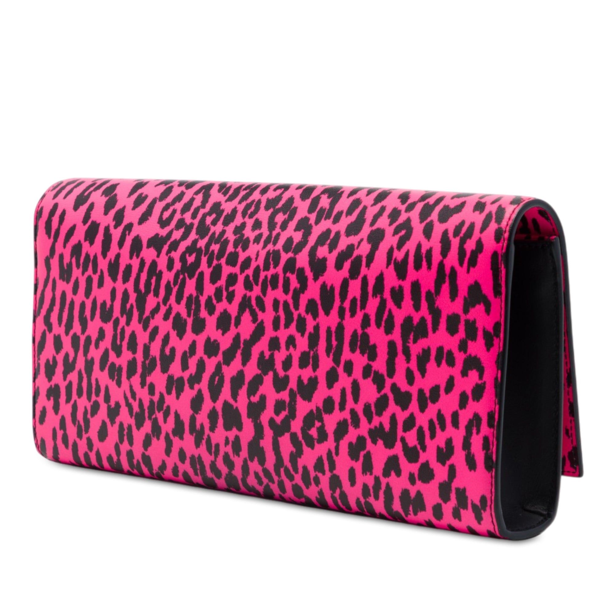 Saint Laurent Paris Leopard Print Monogram Cassandre Clutch Size ONE SIZE - 2 Thumbnail
