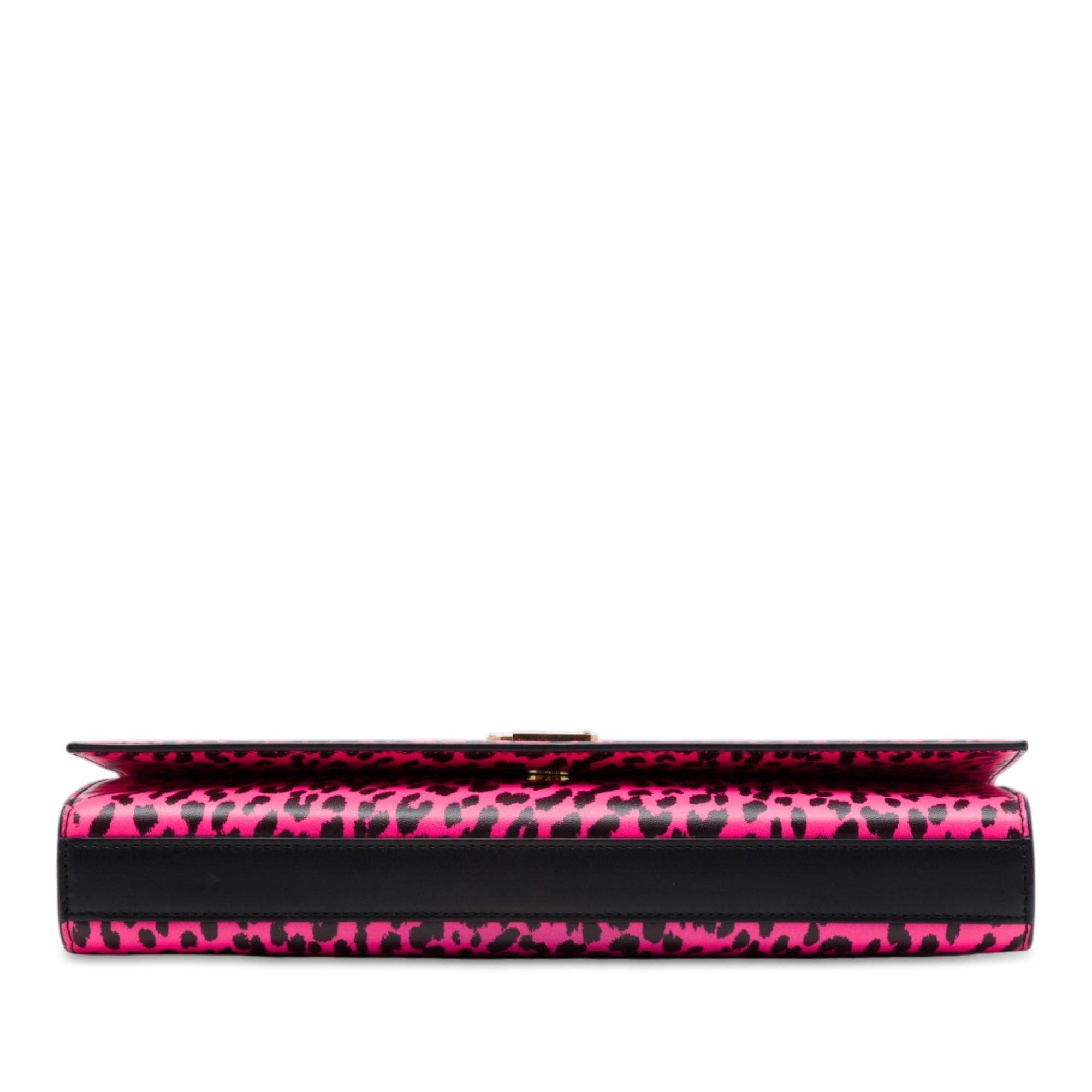 Saint Laurent Paris Leopard Print Monogram Cassandre Clutch Size ONE SIZE - 3 Thumbnail
